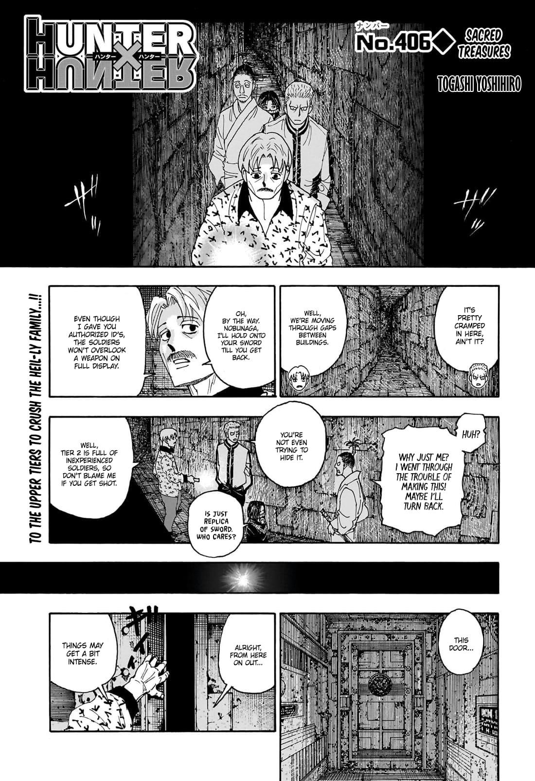 Hunter X Hunter Chapter 406 page 1 - Chapter 406: Regalia