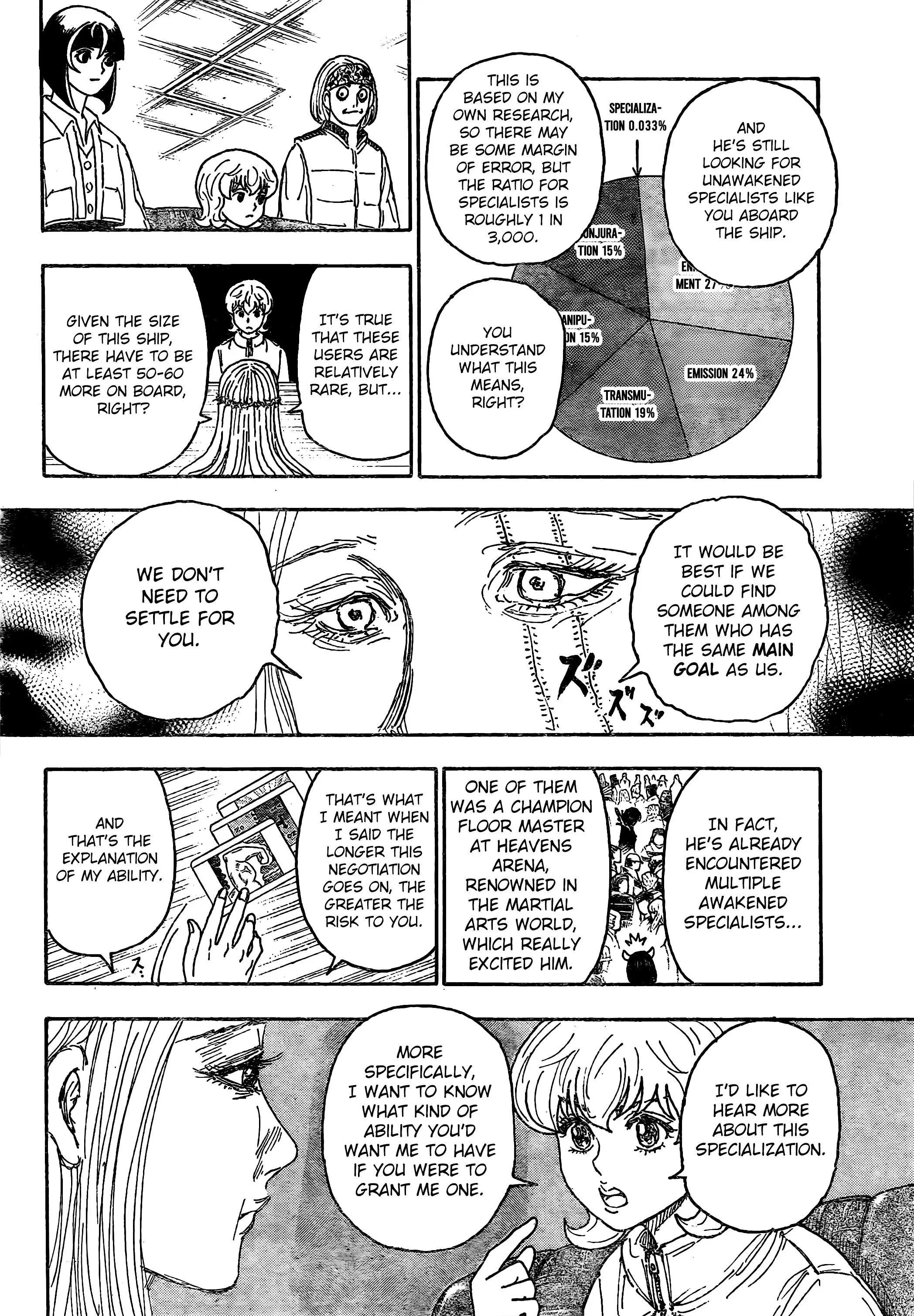 Hunter X Hunter Chapter 408 page 12 - Chapter 408: Negotiation: Part 2