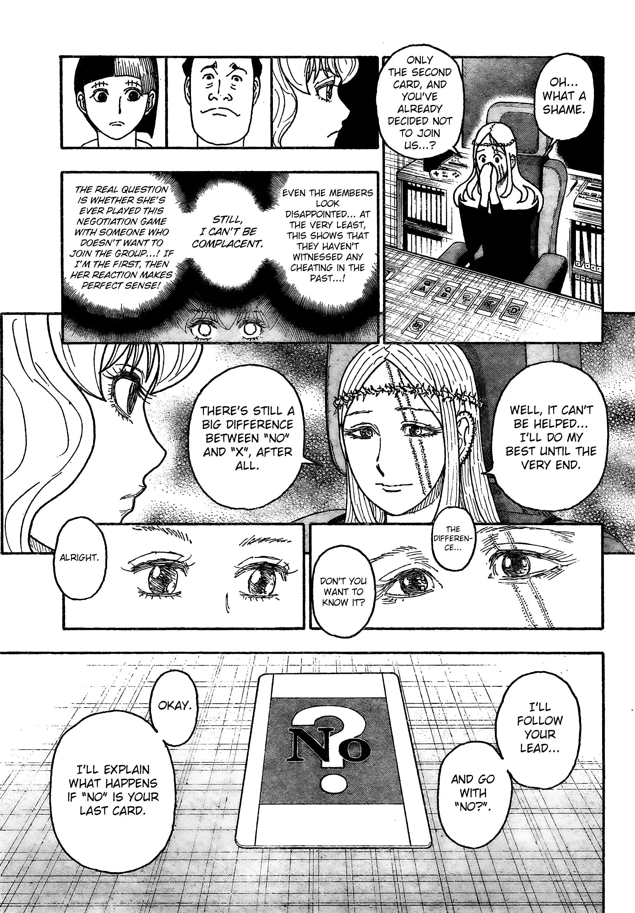 Hunter X Hunter Chapter 408 page 15 - Chapter 408: Negotiation: Part 2