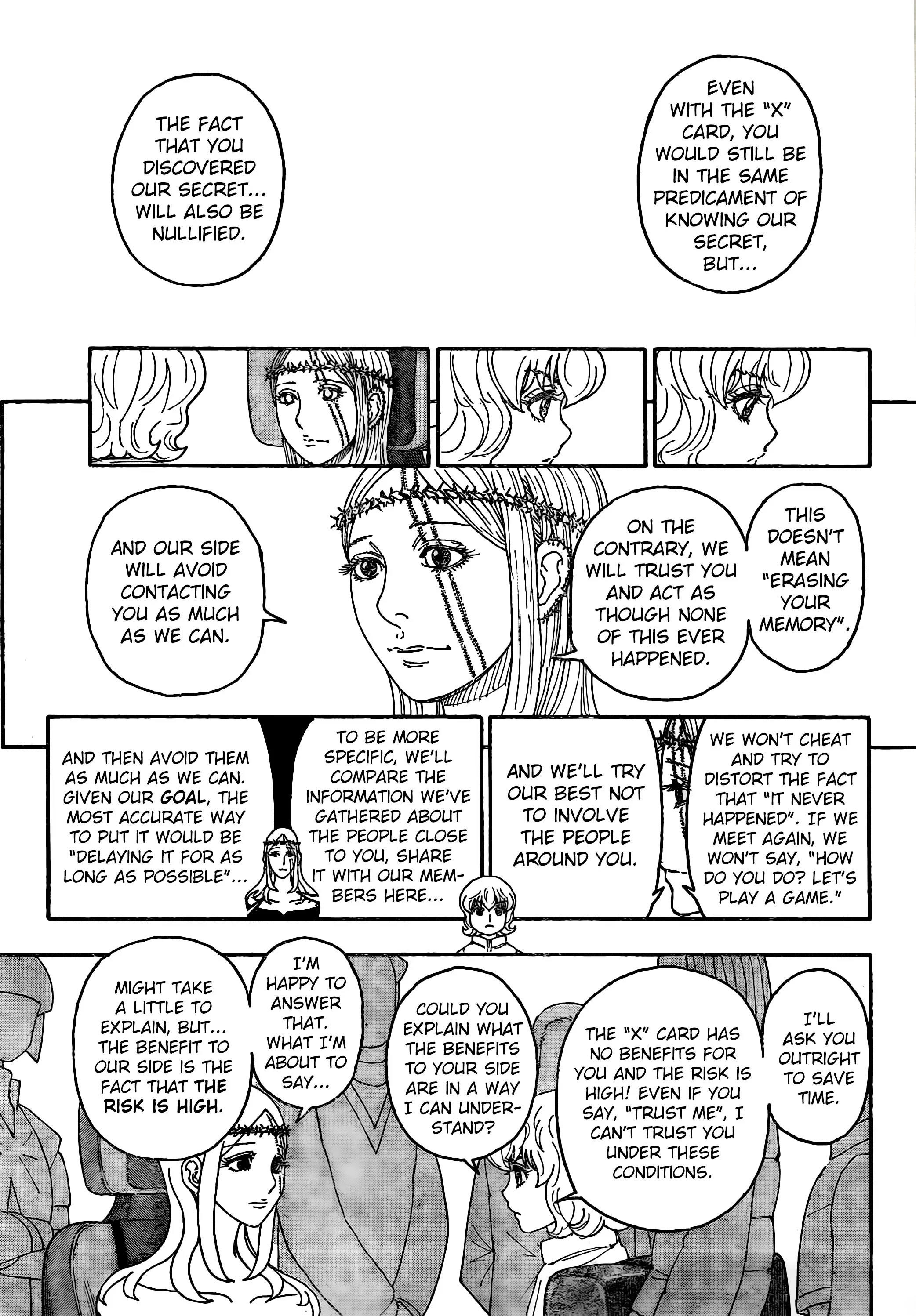 Hunter X Hunter Chapter 408 page 17 - Chapter 408: Negotiation: Part 2