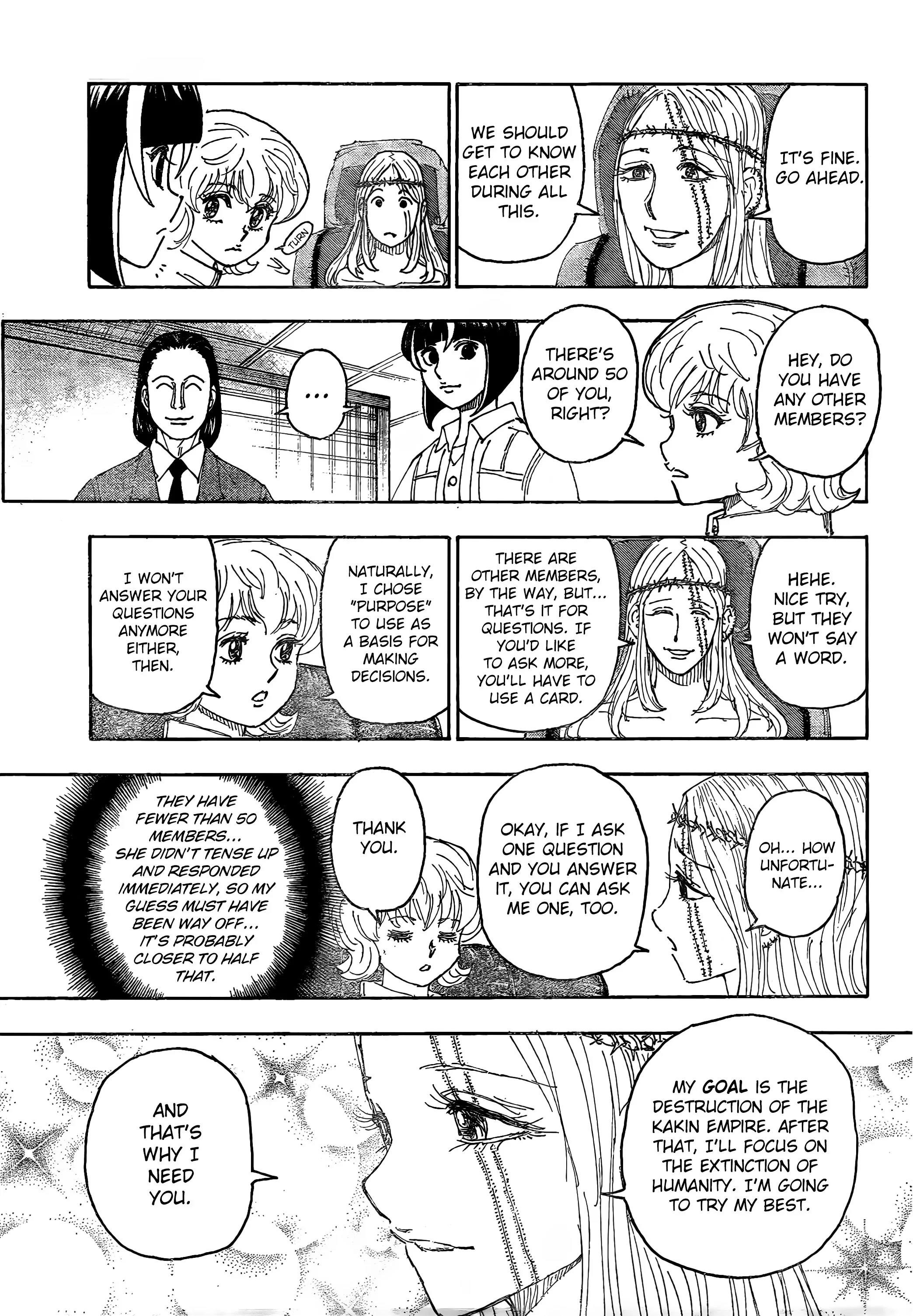 Hunter X Hunter Chapter 408 page 3 - Chapter 408: Negotiation: Part 2