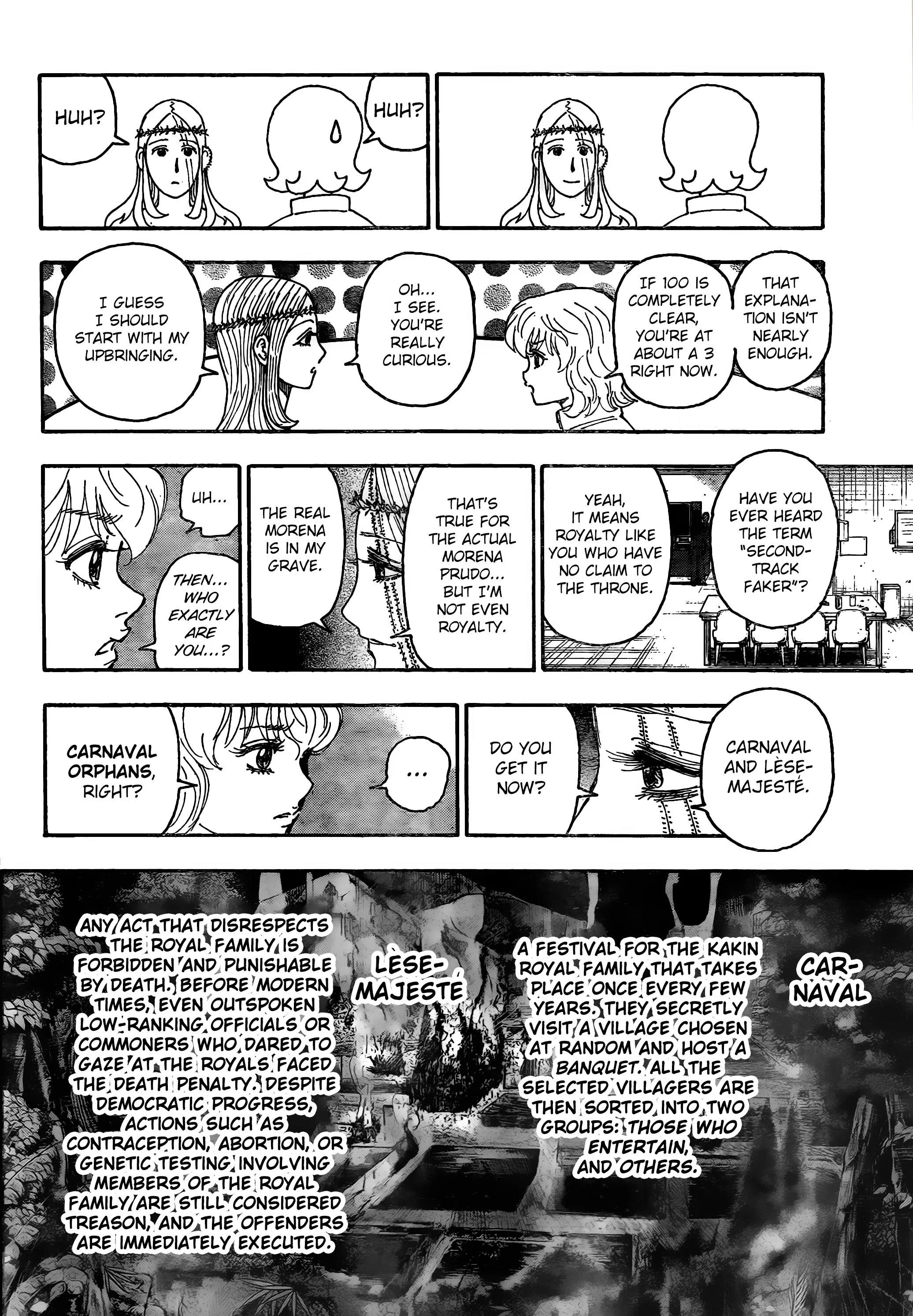 Hunter X Hunter Chapter 408 page 4 - Chapter 408: Negotiation: Part 2