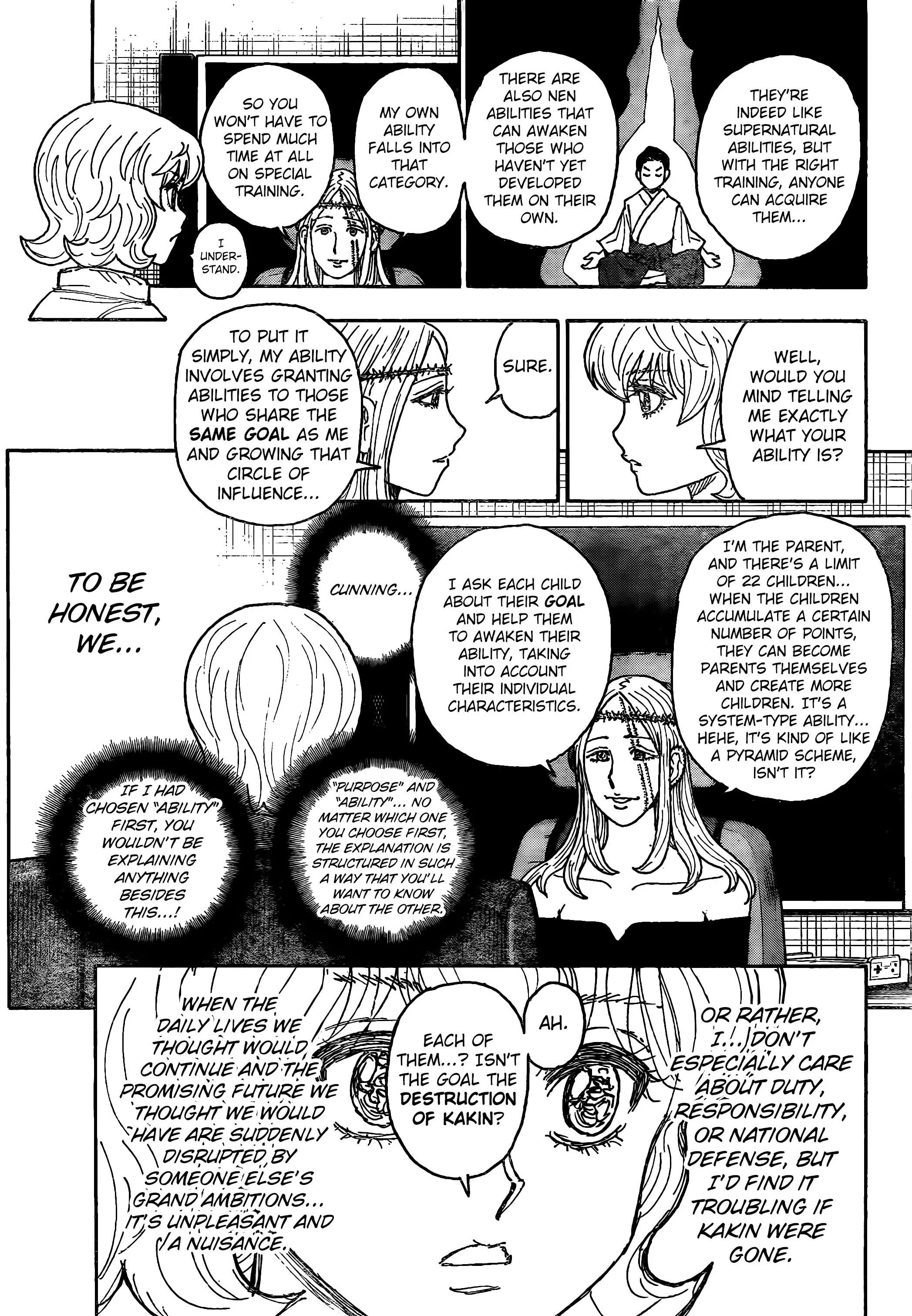 Hunter X Hunter Chapter 408 page 9 - Chapter 408: Negotiation: Part 2