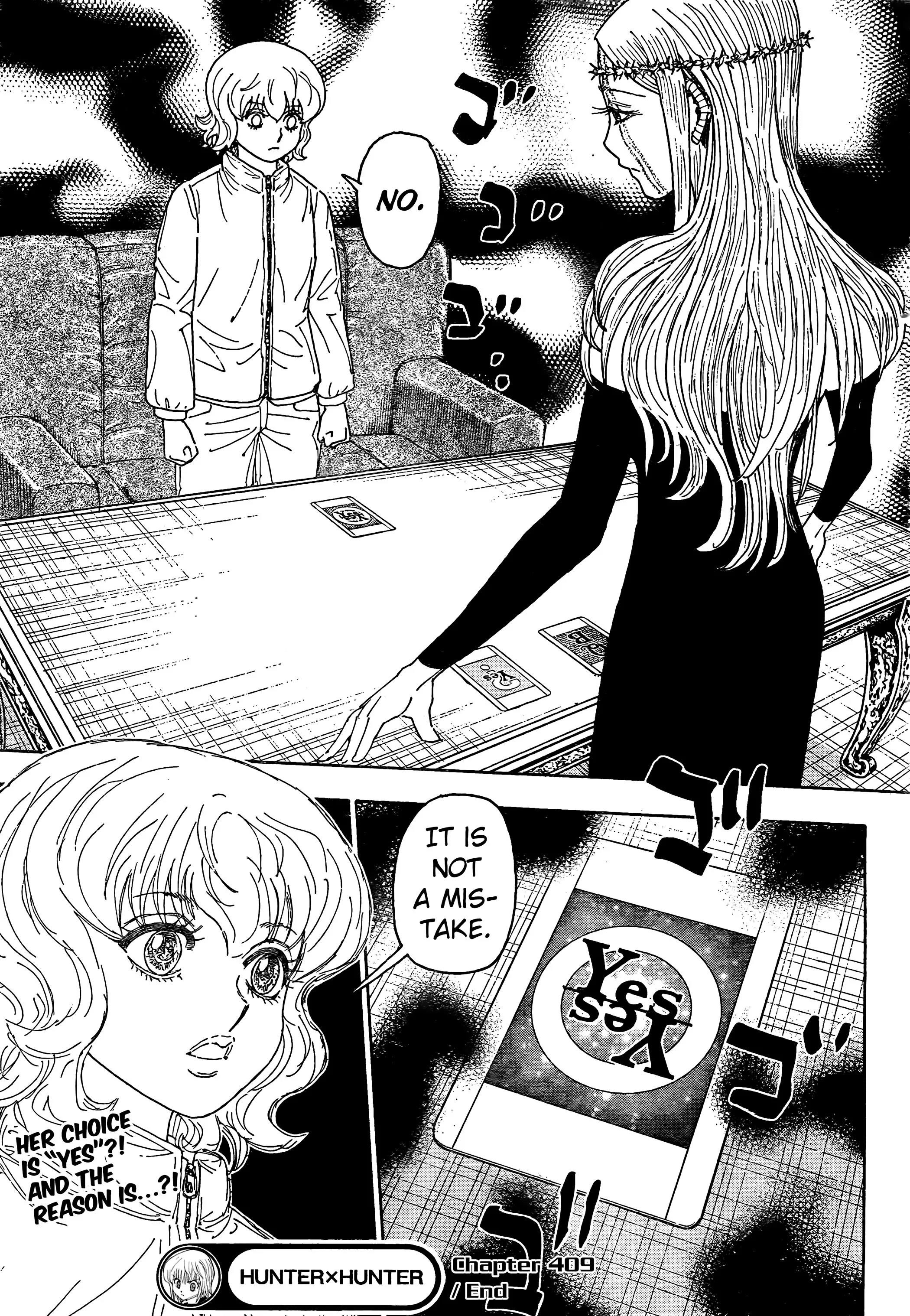 Hunter X Hunter Chapter 409 page 19 - Chapter 409: Negotiation: Part 3
