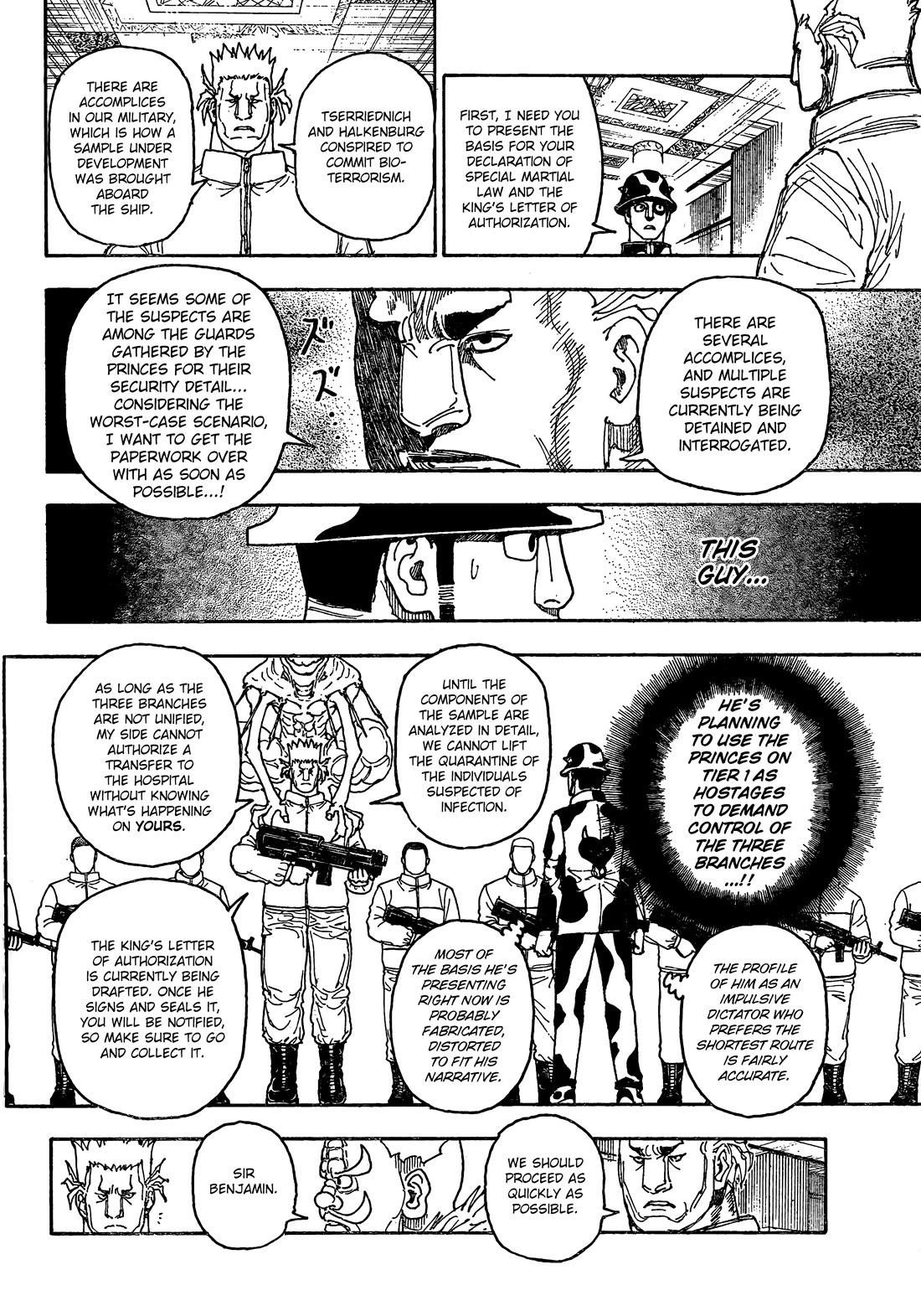 Hunter X Hunter Chapter 410 page 15 - Chapter 410: Negotiation: Part 4