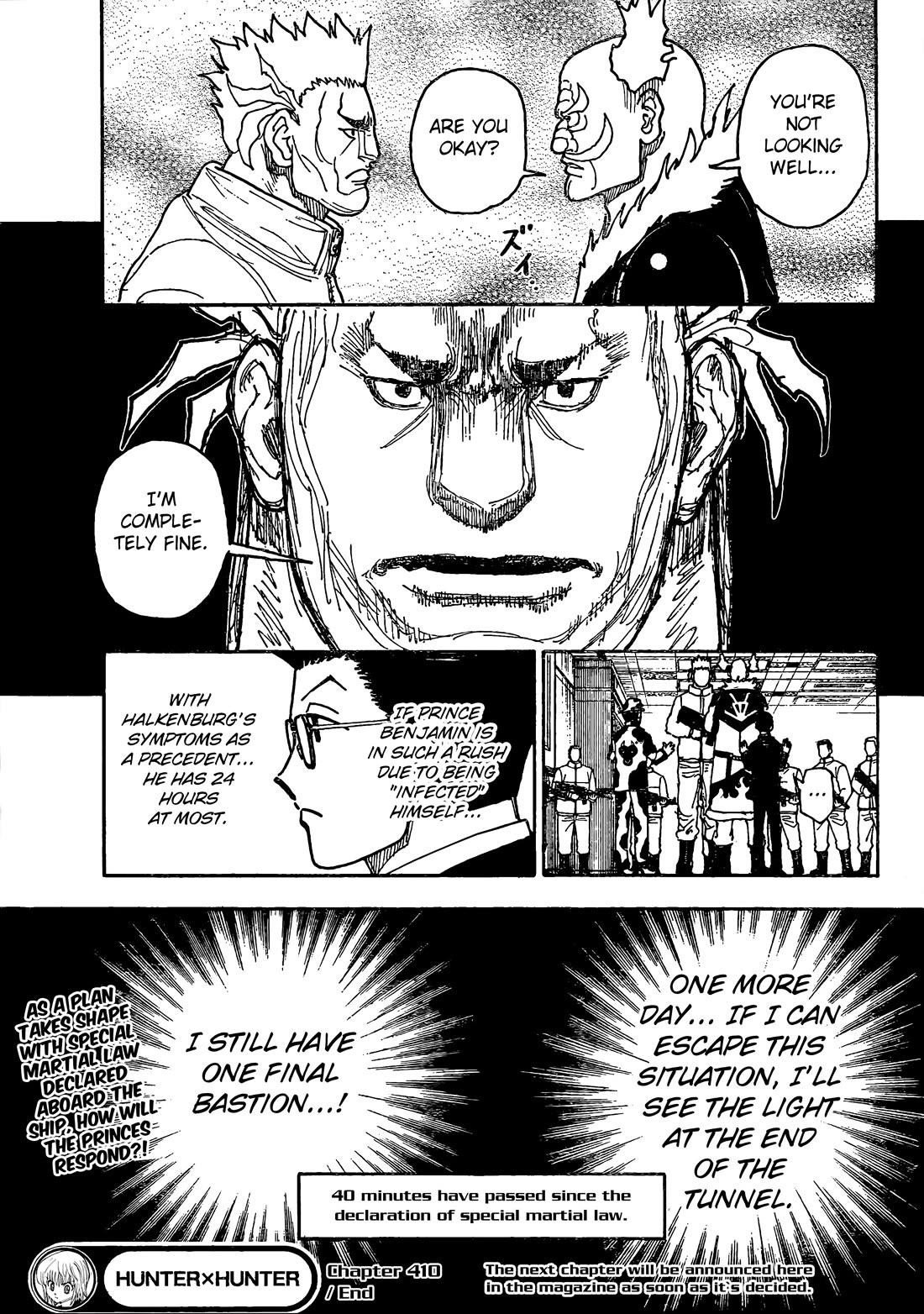 Hunter X Hunter Chapter 410 page 16 - Chapter 410: Negotiation: Part 4