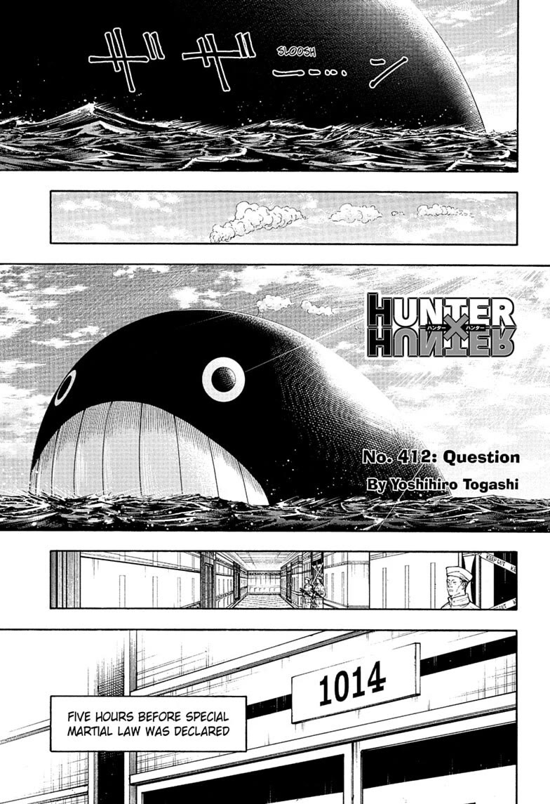 Hunter X Hunter Chapter 412 page 1 - Chapter 412: Question