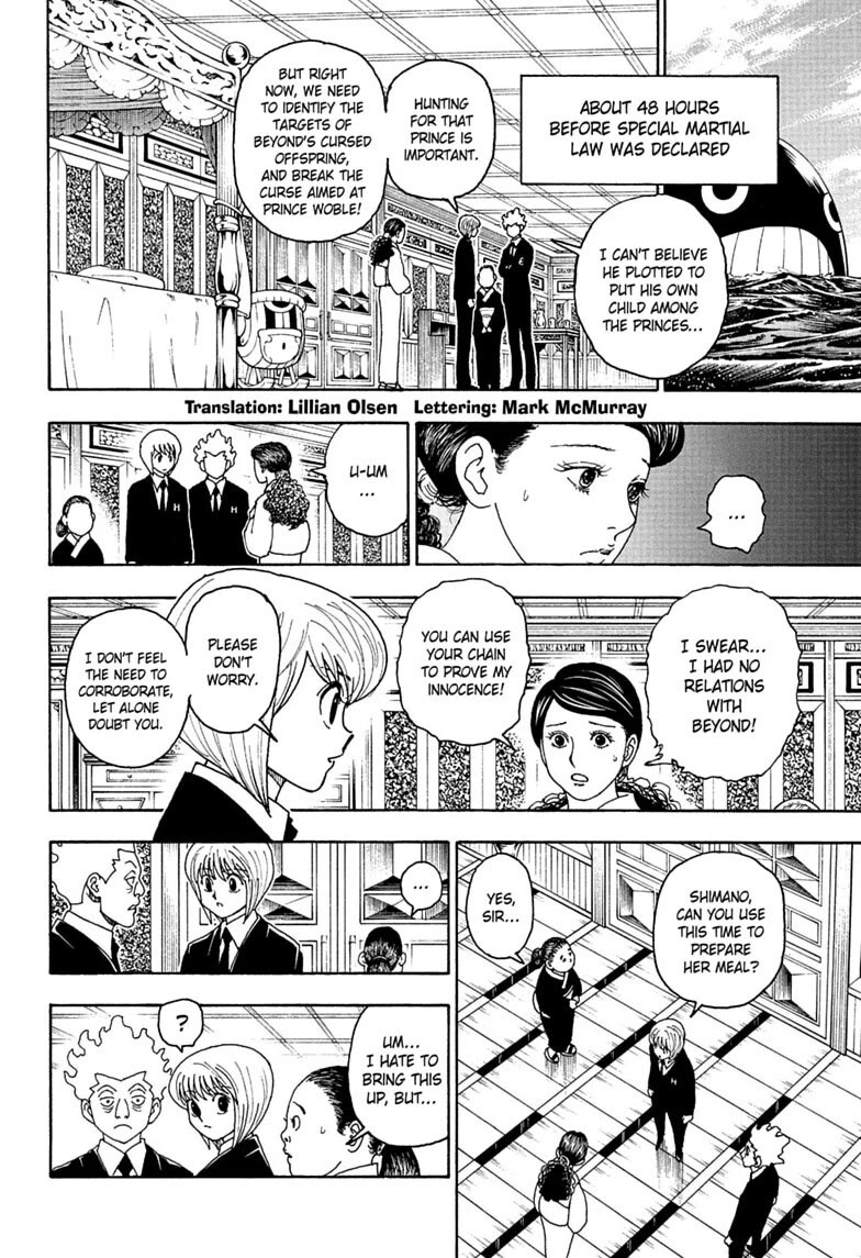 Hunter X Hunter Chapter 412 page 3 - Chapter 412: Question