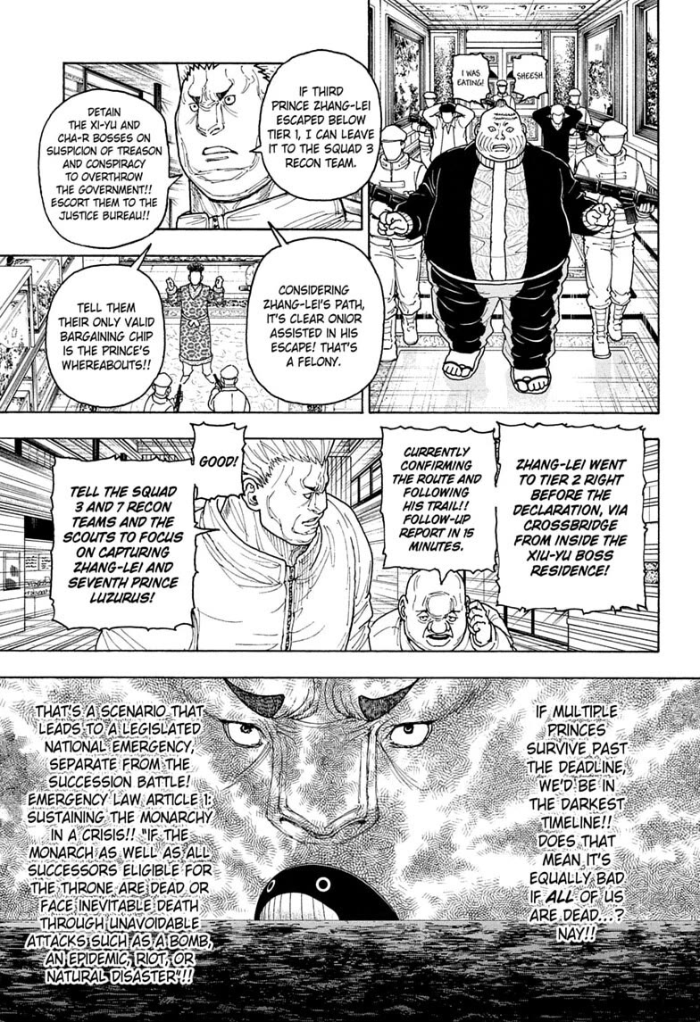 Hunter X Hunter Chapter 417 page 15 - Chapter 417: Contingency