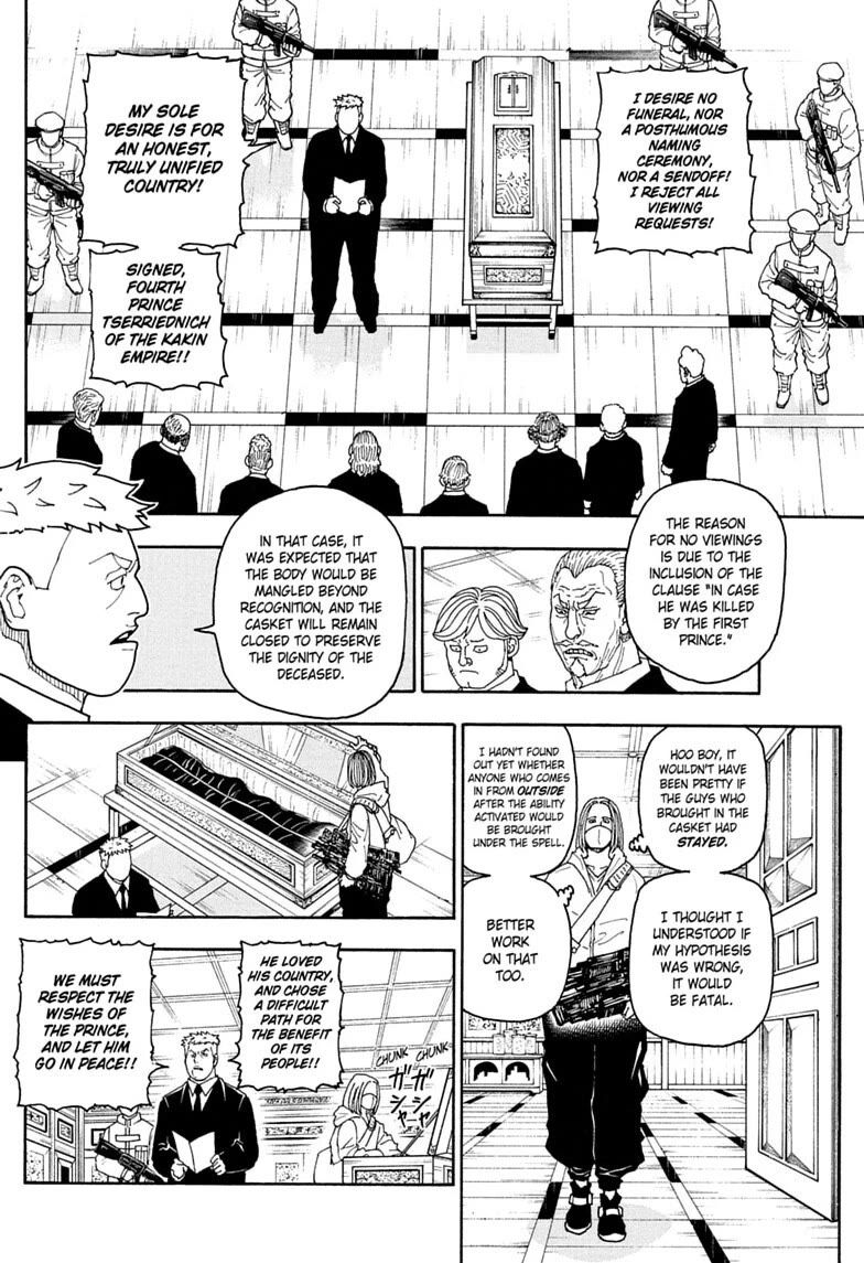 Hunter X Hunter Chapter 418 page 12 - Chapter 418: Hypothesis