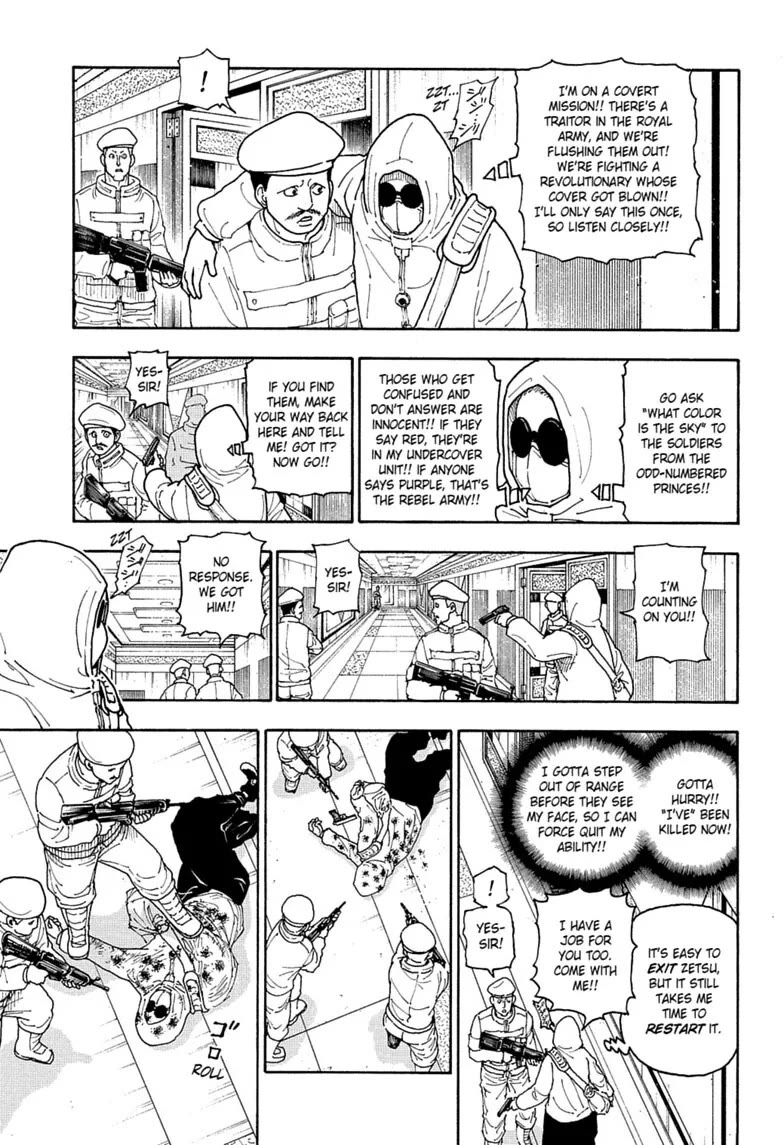 Hunter X Hunter Chapter 419 page 13 - Chapter 419: Implementation