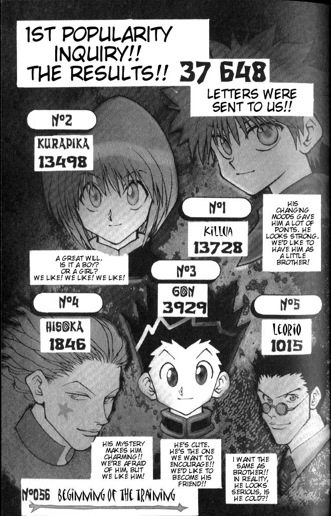 Hunter X Hunter Chapter 56 page 2 - Chapter 56: Training Resumes