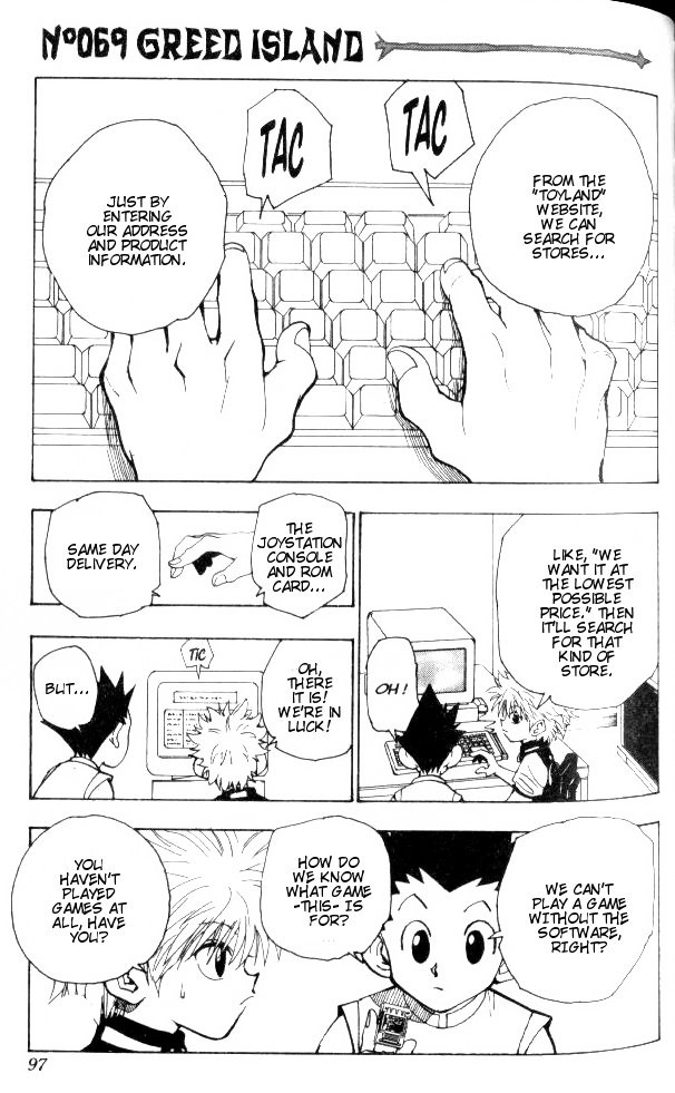 Hunter X Hunter Chapter 69 page 1 - Chapter 69: Greed Island