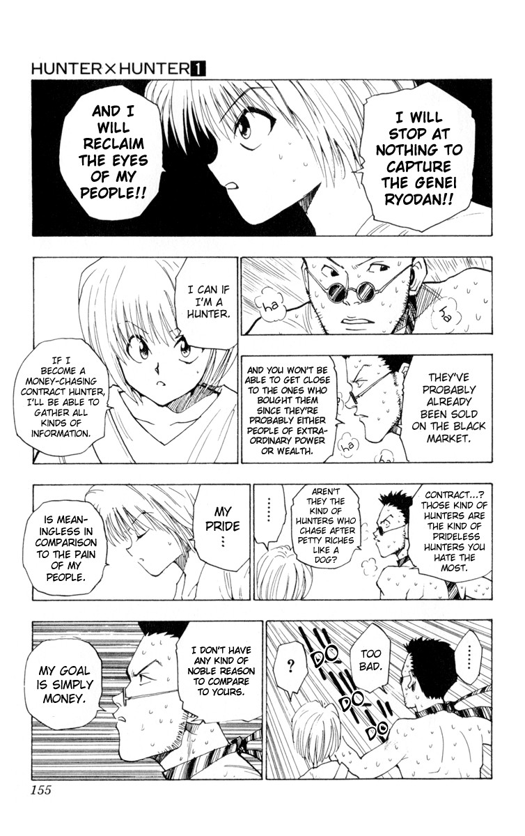 Hunter X Hunter Chapter 7 page 11 - Chapter 7: Respective Reasons