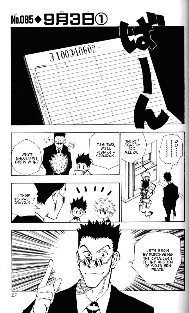Hunter X Hunter Chapter 85 page 1 - Chapter 85: September 3rd: Part 1