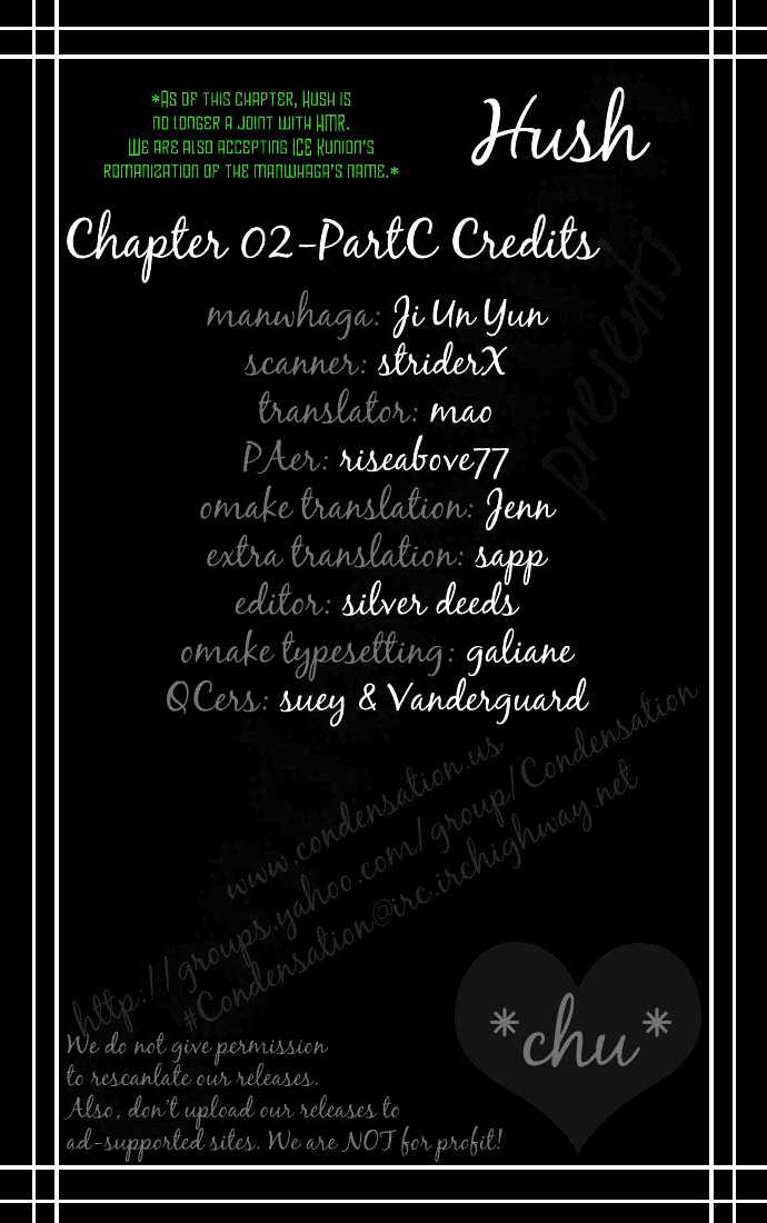 Hush Chapter 2.3 page 1 - Chapter 2.3