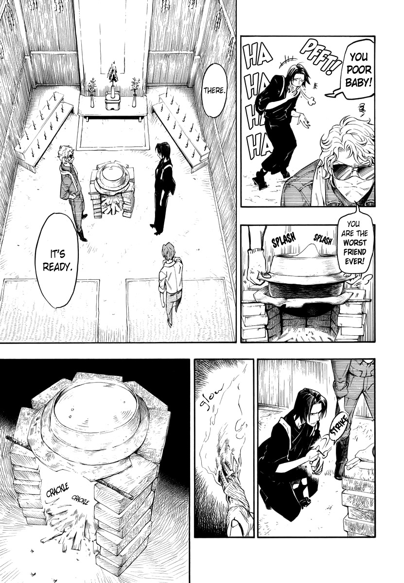 Hyakki Tsurezure Bukuro Chapter 3 page 7 - Chapter 3: The Case of the Singing Iron Pot - Part 3