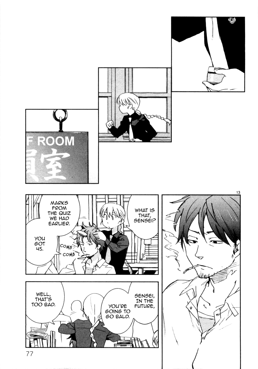 Hyakko Chapter 12 page 13 - Chapter 12: I Sketched a Tiger, But It Turned Out to Be a Cat