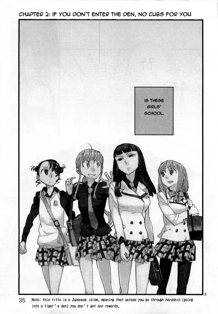 Hyakko Chapter 2 page 3 - Chapter 2: If You Don´t Enter The Den, No Cubs For You