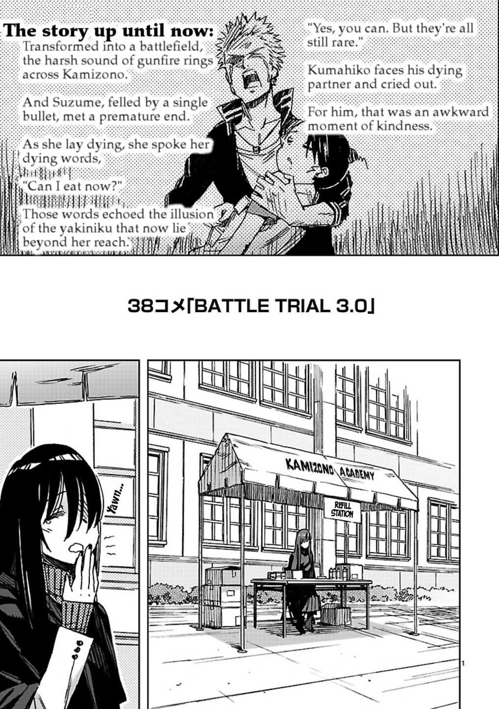 Hyakko Chapter 38 page 1 - Chapter 38: Battle Trial 3.0
