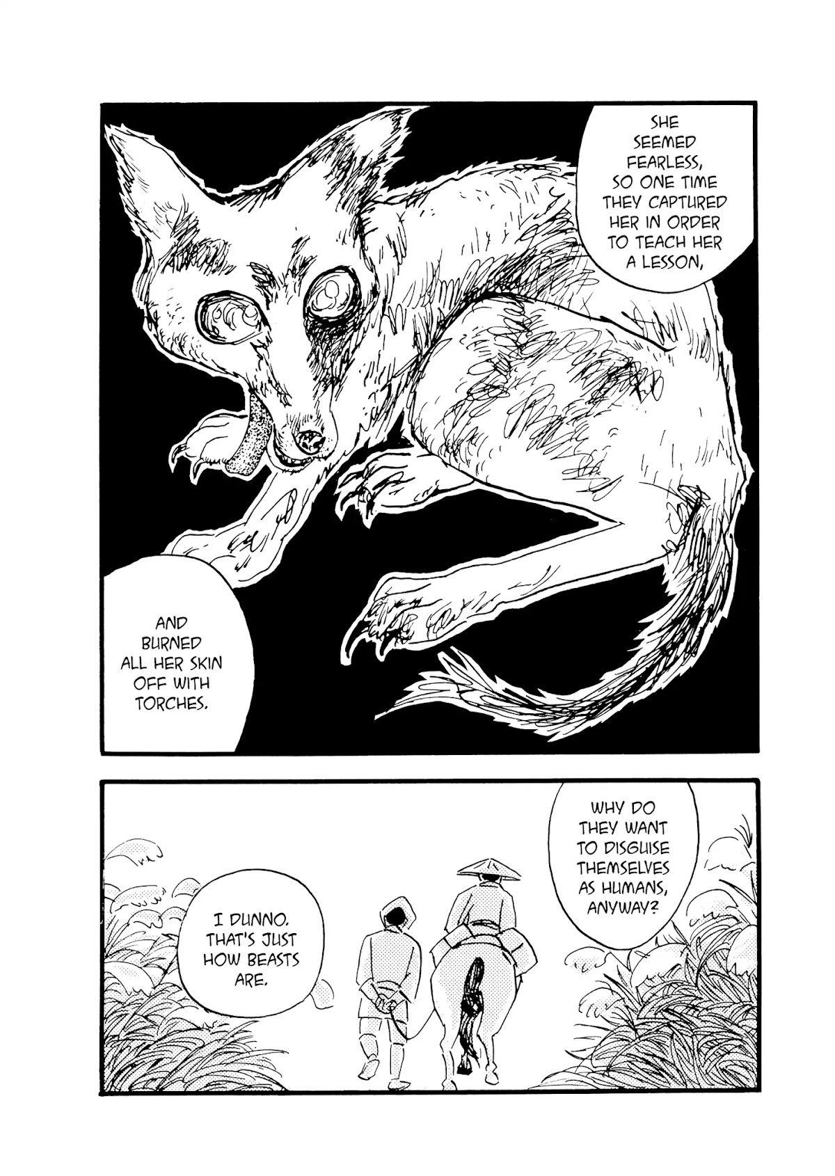 Hyaku Monogatari Chapter 48.49 page 8 - Chapter 48-49: Two Stories about Beasts Who Transform into Humans