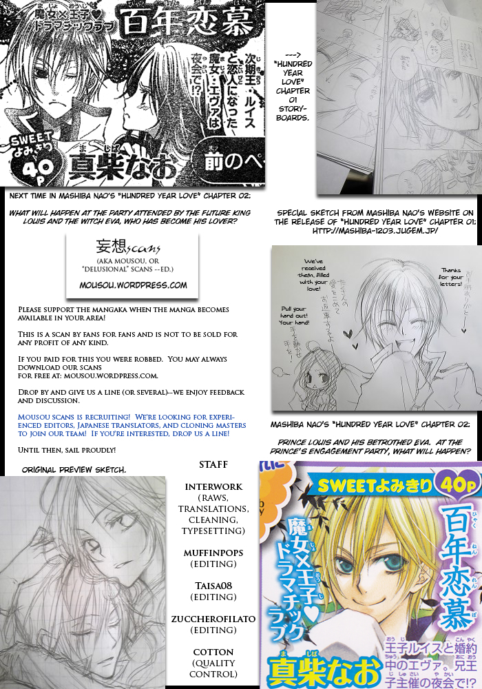 Hyakunen Renbo Chapter 1 page 40 - Chapter 1: The Dramatic Love of Witch and Prince