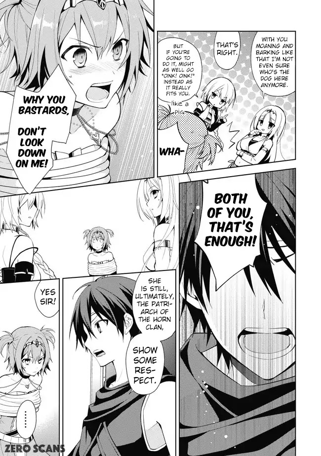 Hyakuren no Haou to Seiyaku no Ikusa Otome Chapter 1 page 12 - Chapter 1: Patriarch of the Wolf Clan
