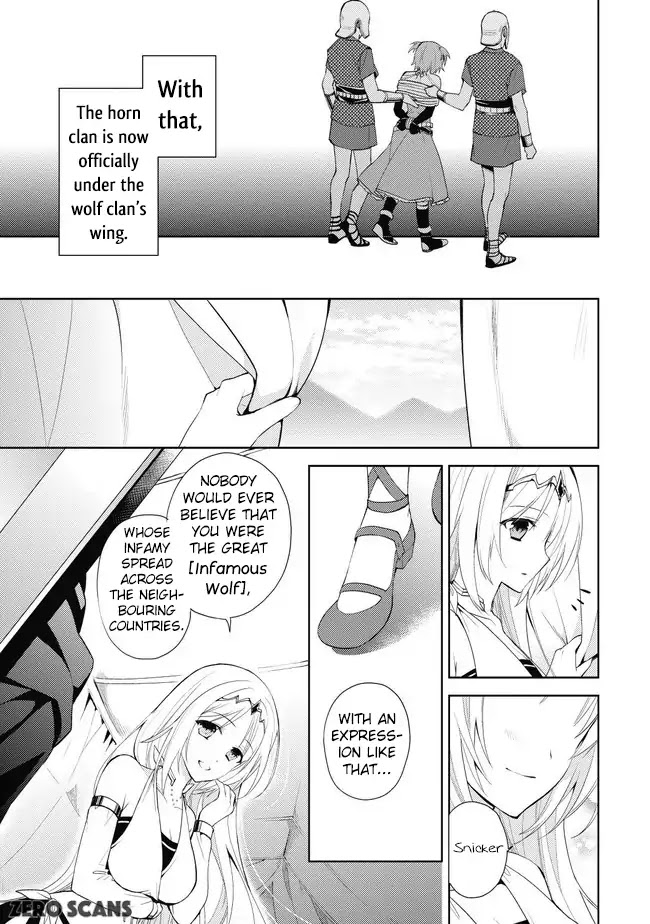 Hyakuren no Haou to Seiyaku no Ikusa Otome Chapter 1 page 24 - Chapter 1: Patriarch of the Wolf Clan