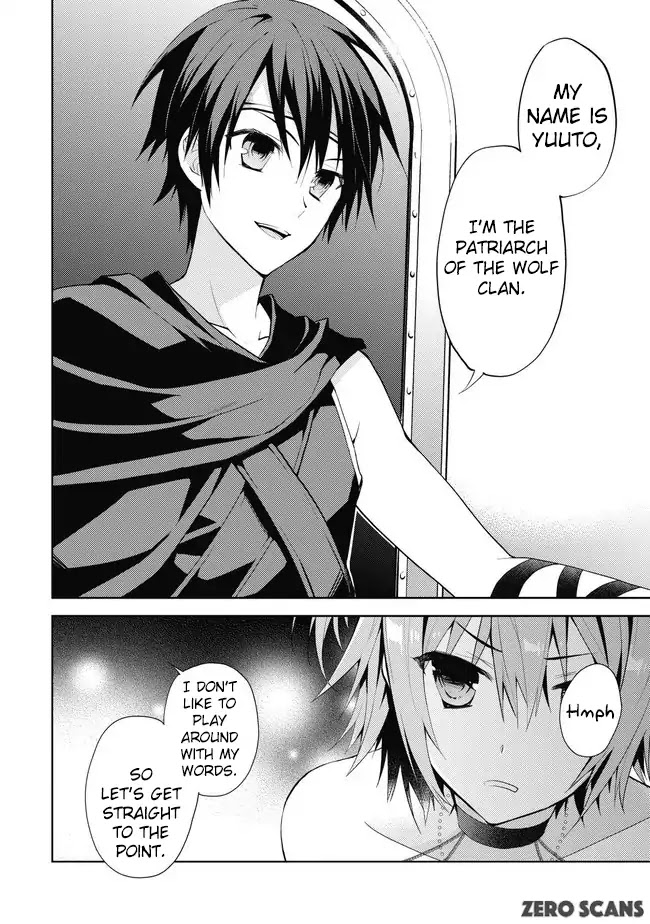 Hyakuren no Haou to Seiyaku no Ikusa Otome Chapter 1 page 7 - Chapter 1: Patriarch of the Wolf Clan