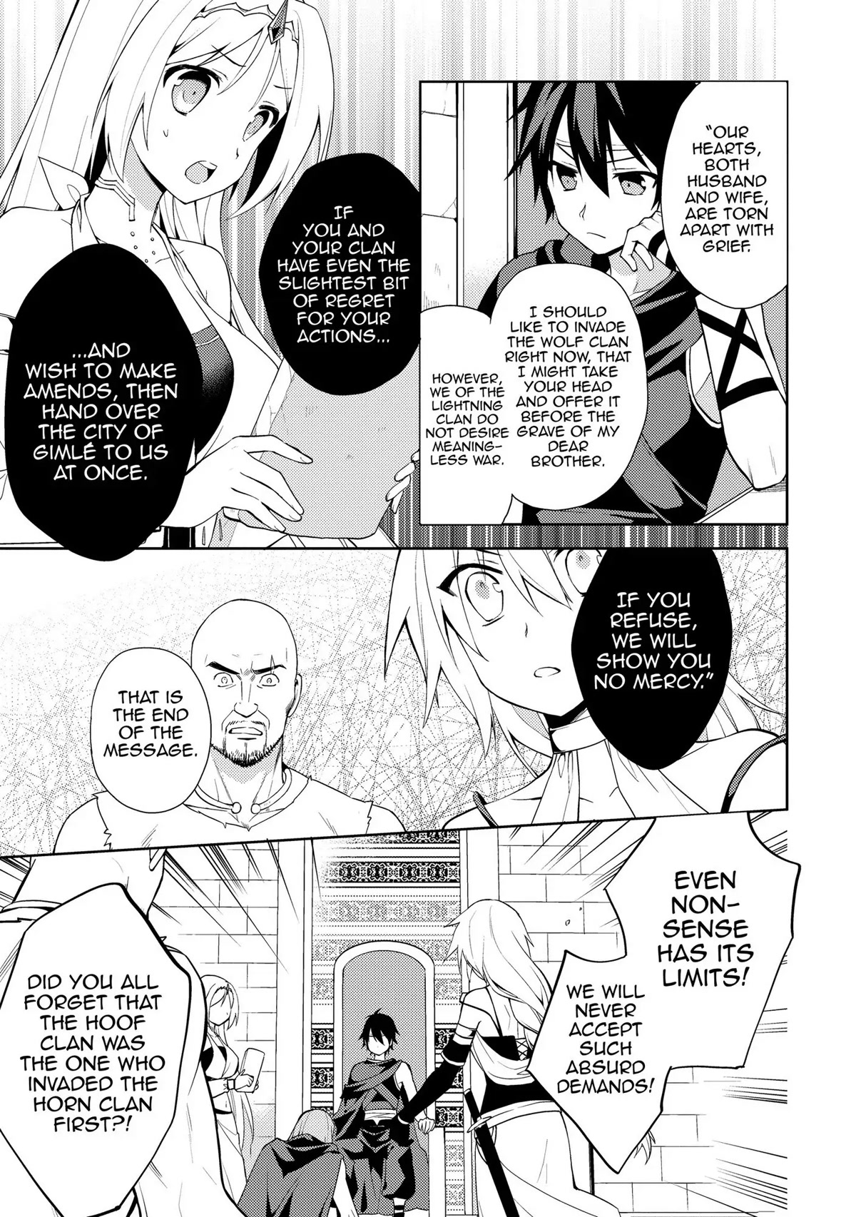 Hyakuren no Haou to Seiyaku no Ikusa Otome Chapter 15 page 7 - Chapter 15: The Envoy from the Lightning Clan