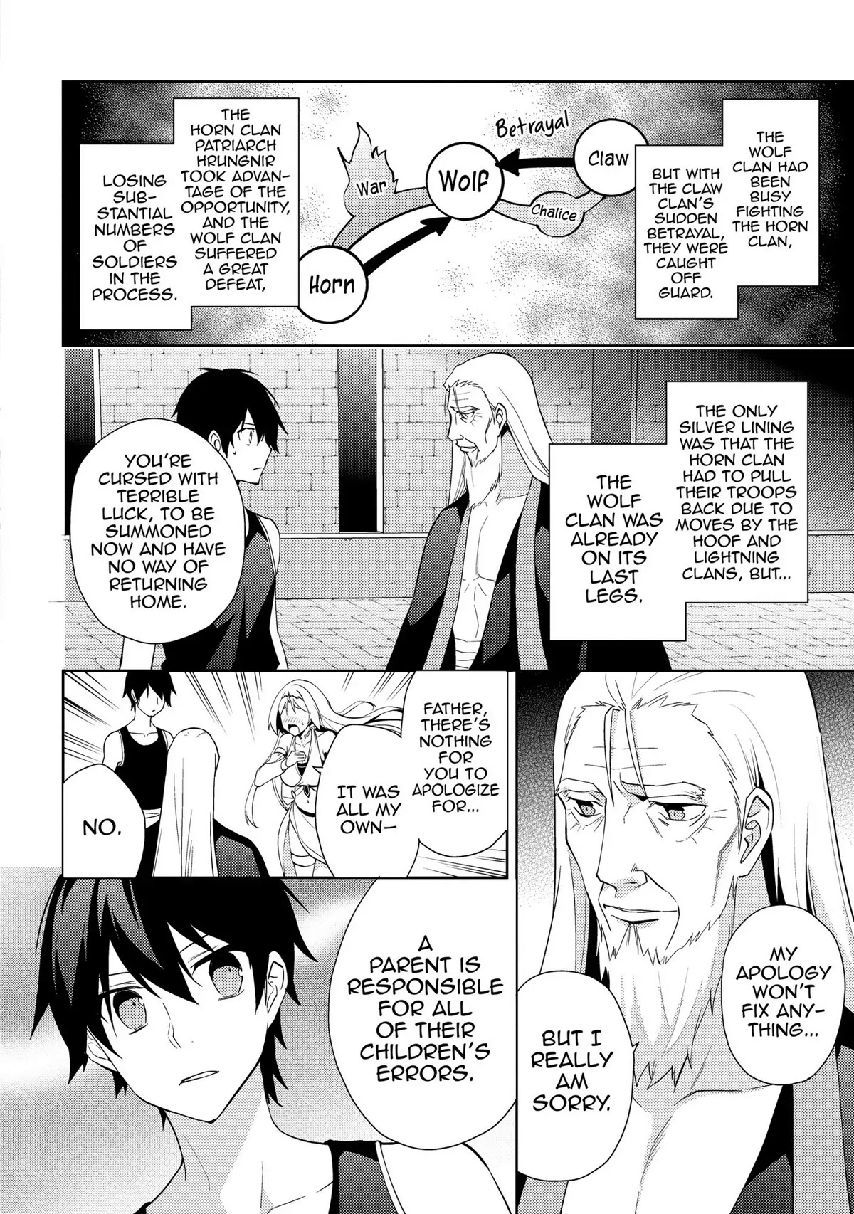 Hyakuren no Haou to Seiyaku no Ikusa Otome Chapter 28 page 21 - Chapter 28: Patriarch of the Wolf Clan