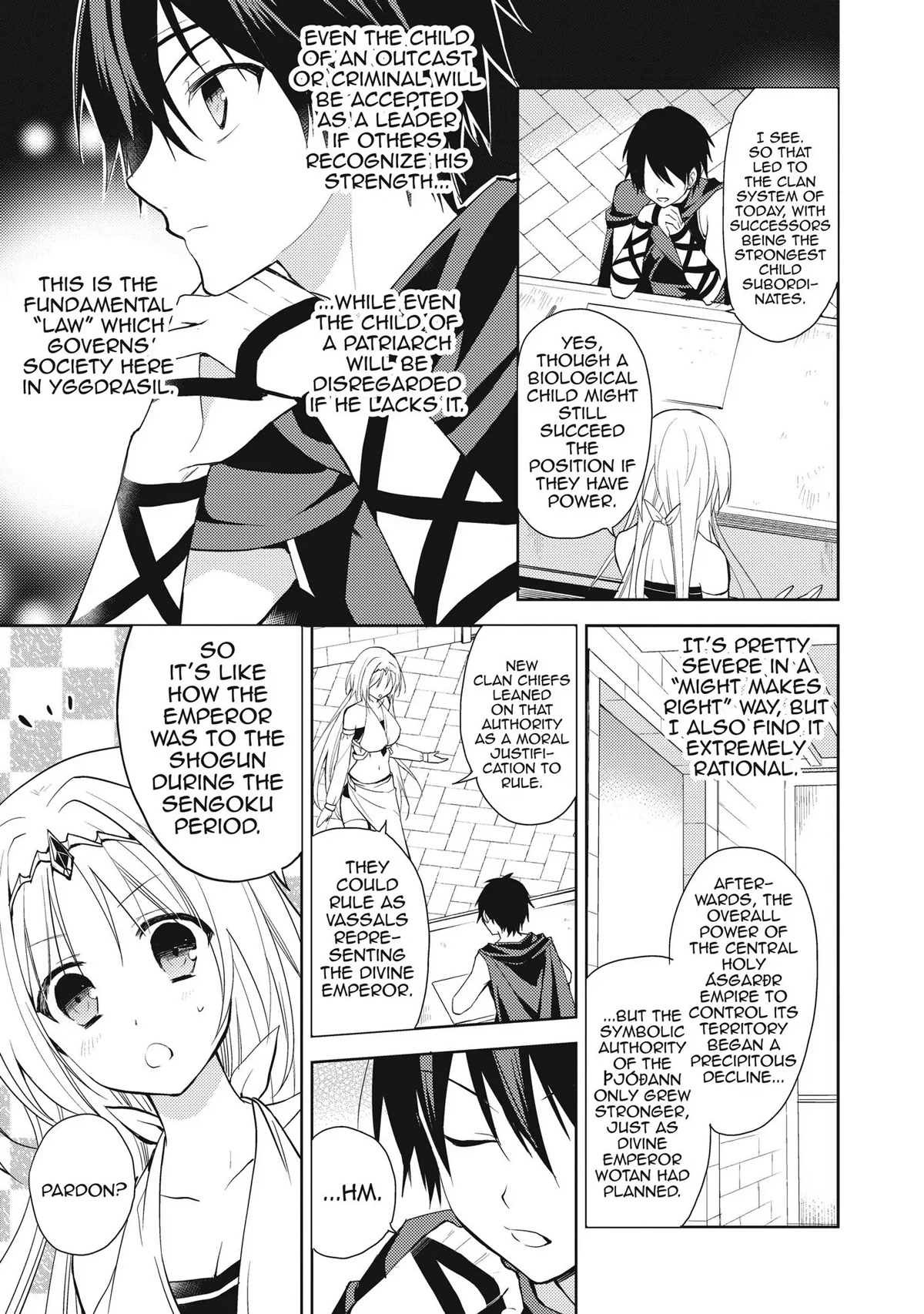 Hyakuren no Haou to Seiyaku no Ikusa Otome Chapter 3 page 17 - Chapter 3: The People of Yggdrasil