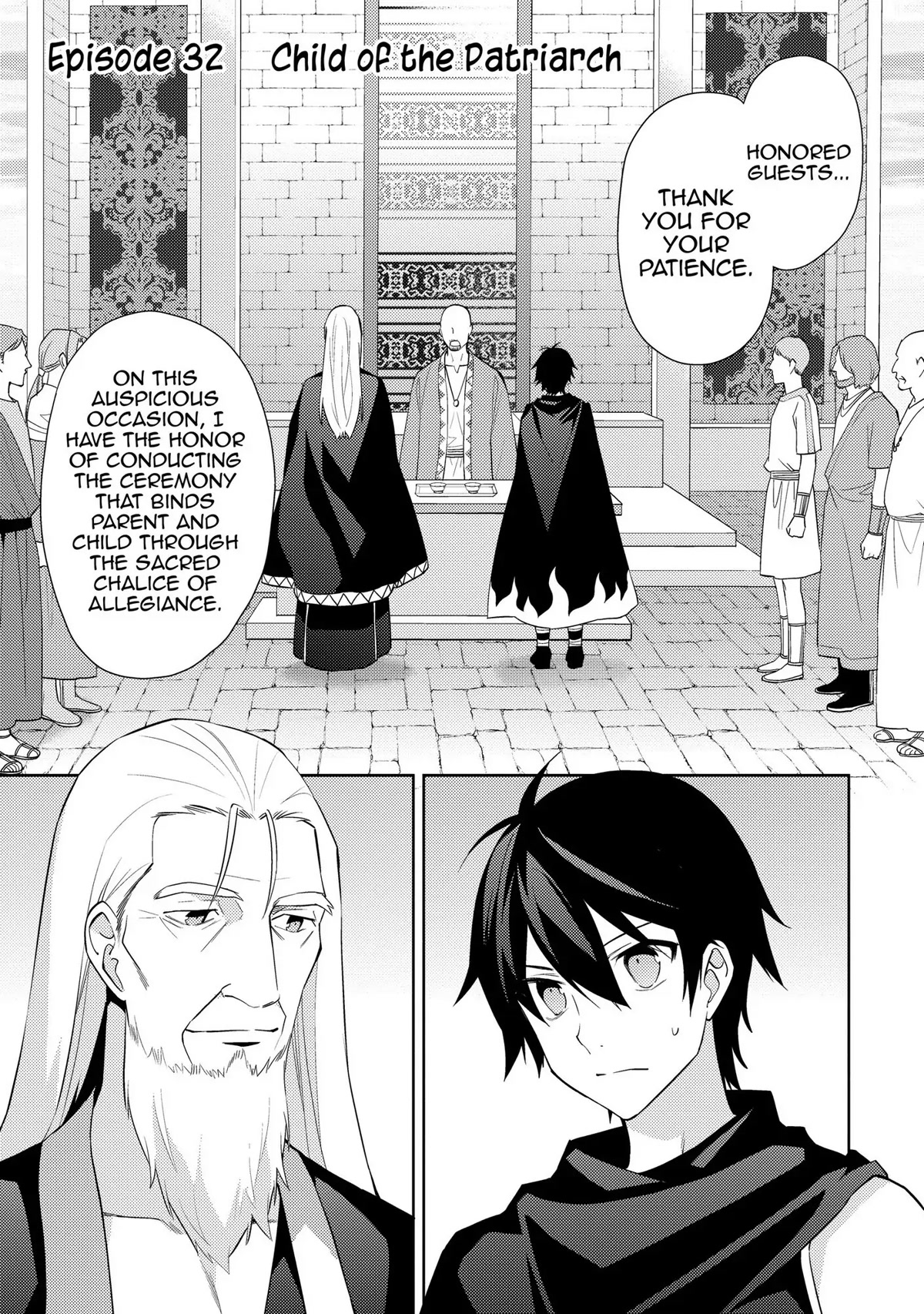 Hyakuren no Haou to Seiyaku no Ikusa Otome Chapter 32 page 1 - Chapter 32: Child of the Patriarch