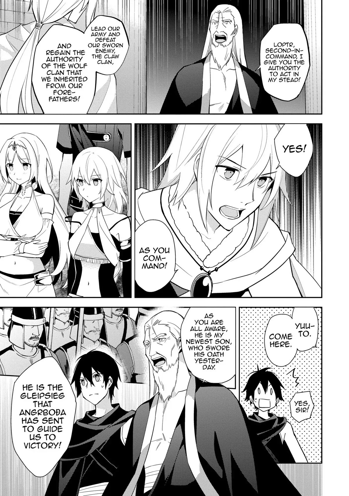 Hyakuren no Haou to Seiyaku no Ikusa Otome Chapter 32 page 13 - Chapter 32: Child of the Patriarch
