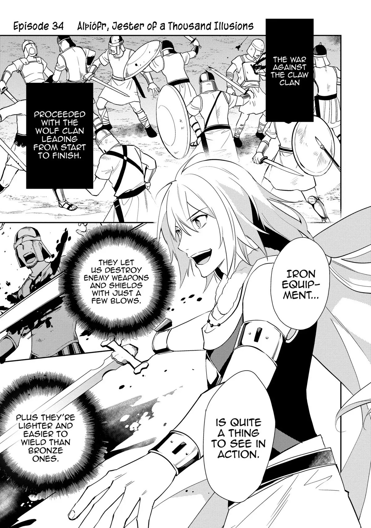Hyakuren no Haou to Seiyaku no Ikusa Otome Chapter 34 page 1 - Chapter 34: Alþiófr, Jester of a Thousand Illusions