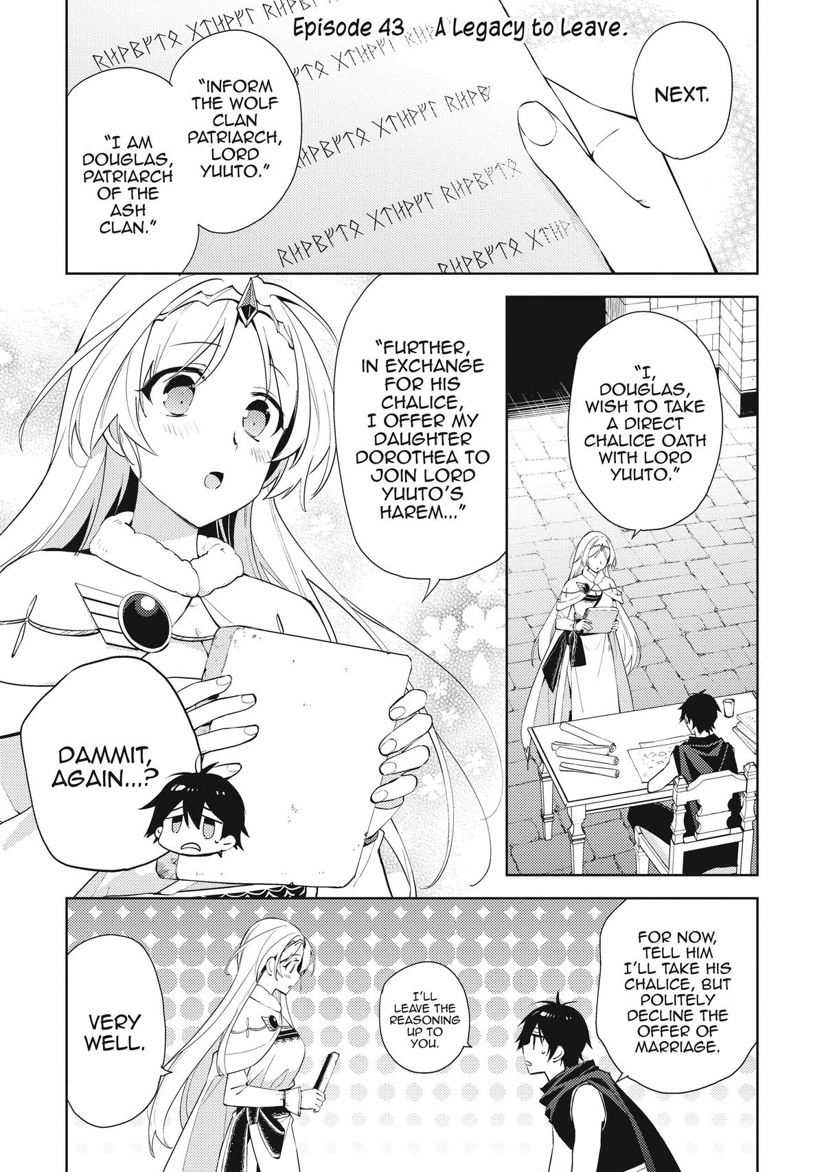 Hyakuren no Haou to Seiyaku no Ikusa Otome Chapter 43 page 1 - Chapter 43
