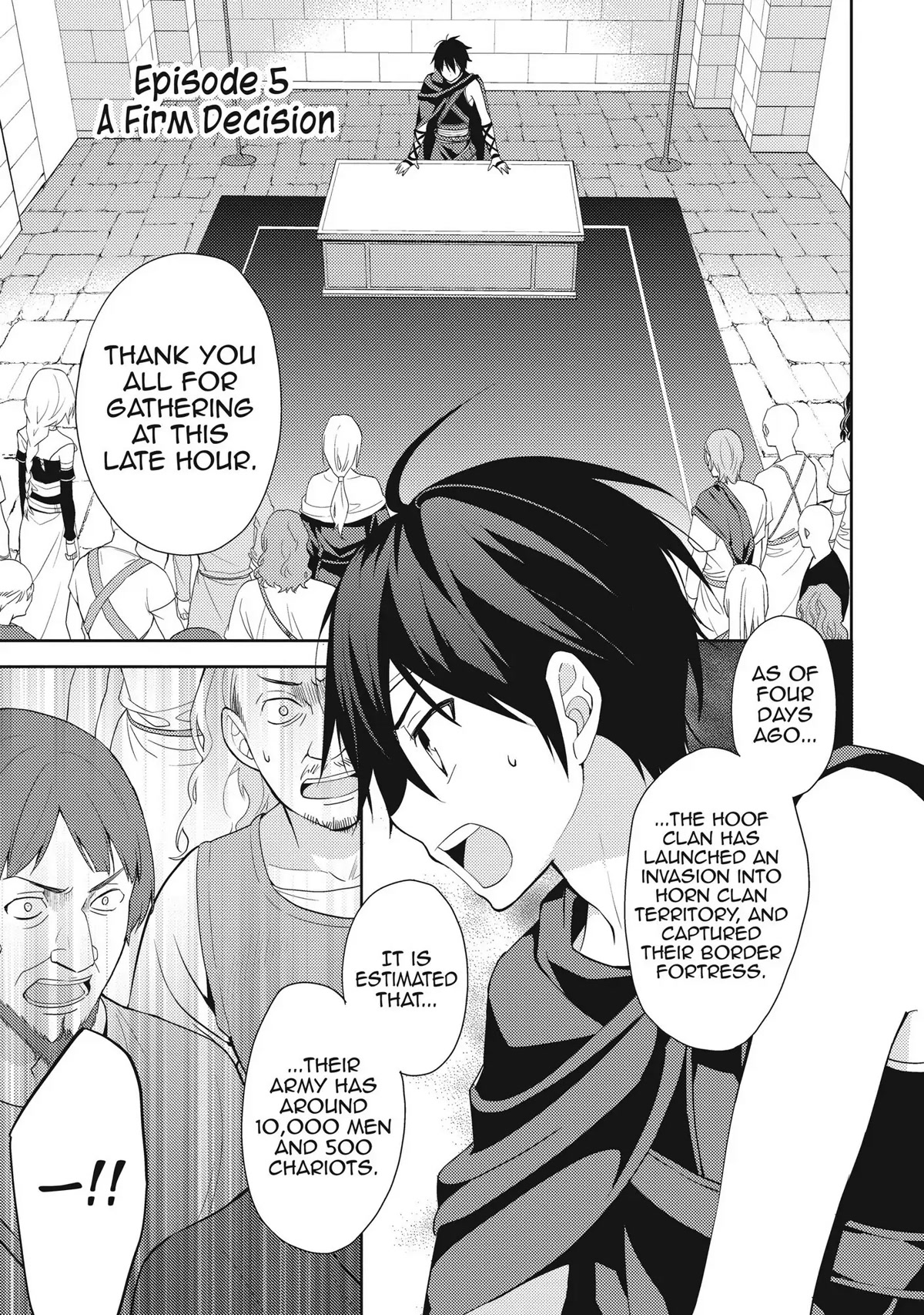 Hyakuren no Haou to Seiyaku no Ikusa Otome Chapter 5 page 1 - Chapter 5: Firm Decision