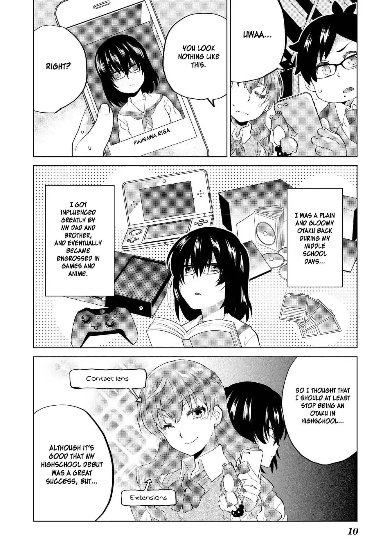 Hyottoshite Gyaru wa Orera ni Yasashii no Dewa? Anthology Comic Chapter 1 page 12 - Chapter 1: Secrets between an Otaku and a Gal