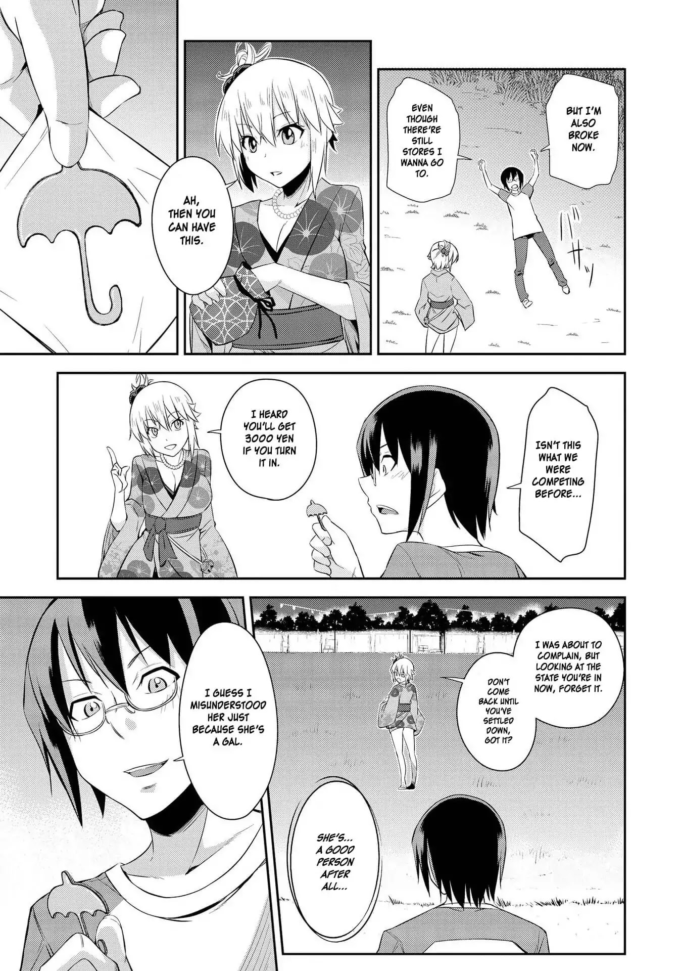 Hyottoshite Gyaru wa Orera ni Yasashii no Dewa? Anthology Comic Chapter 10 page 15 - Chapter 10: Festival Challenge!