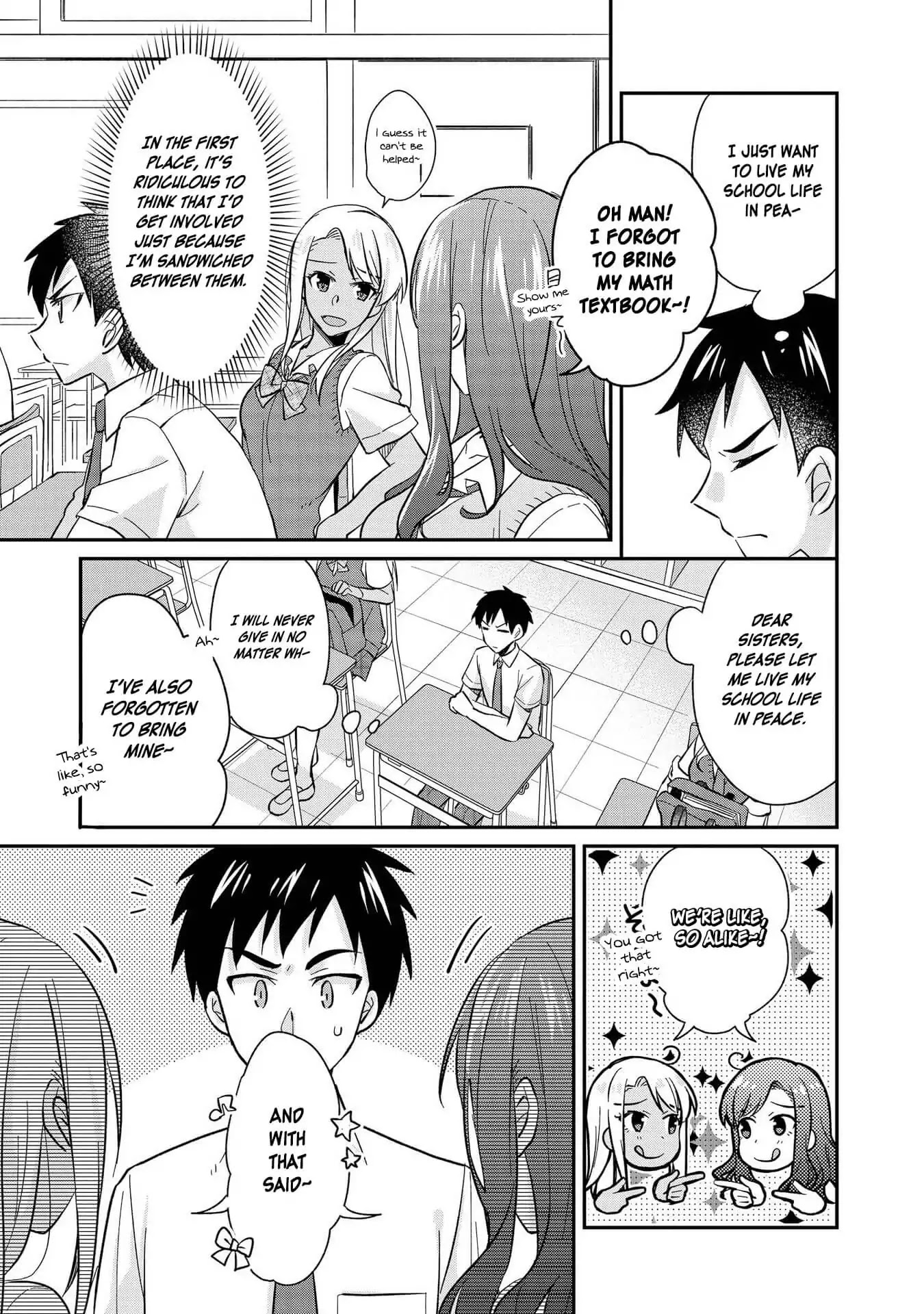Hyottoshite Gyaru wa Orera ni Yasashii no Dewa? Anthology Comic Chapter 15 page 7 - Chapter 15: Twin ☆ Sandwich