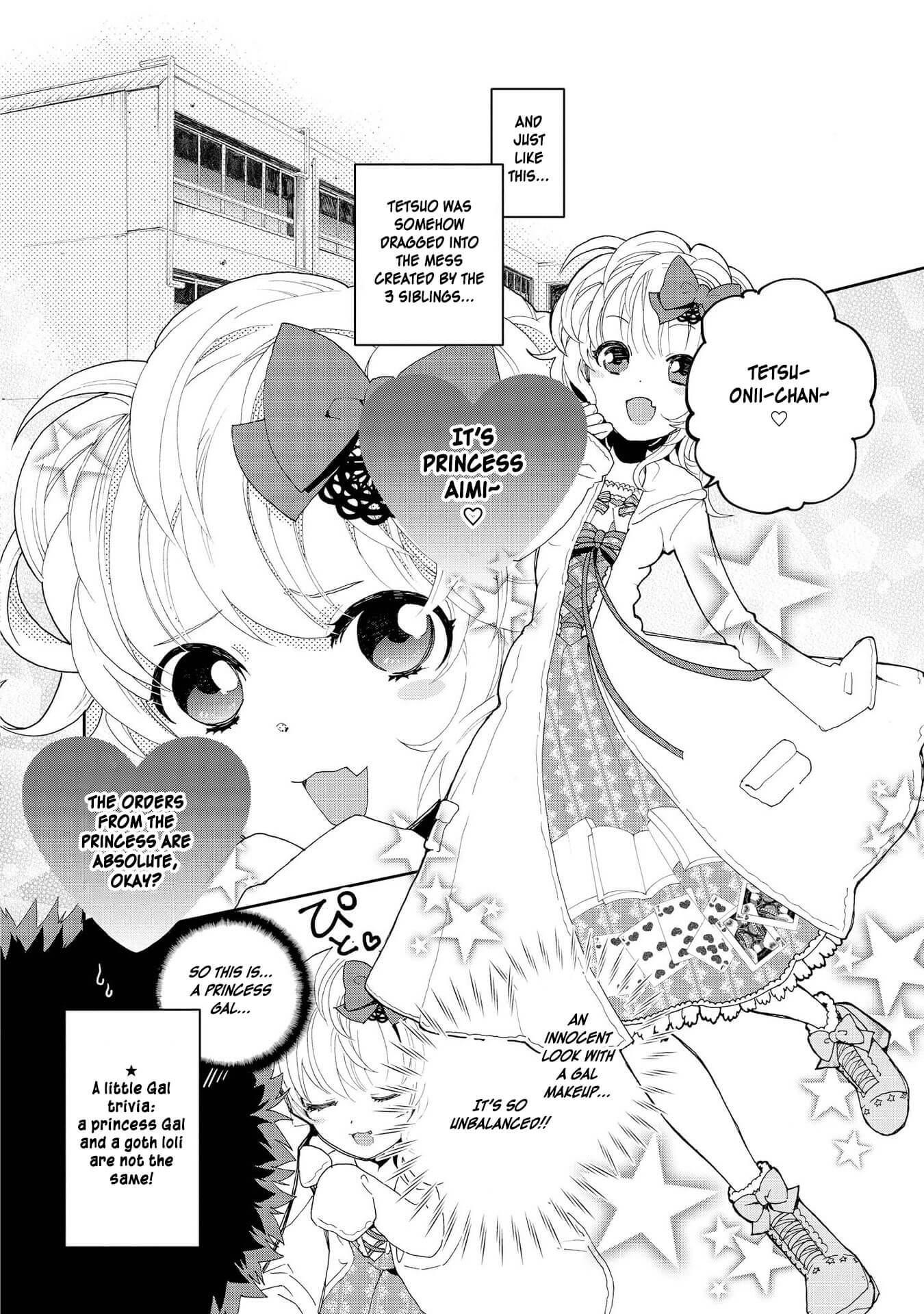 Hyottoshite Gyaru wa Orera ni Yasashii no Dewa? Anthology Comic Chapter 2 page 10 - Chapter 2: The 3 Gal siblings and the tough Tetsuo-kun