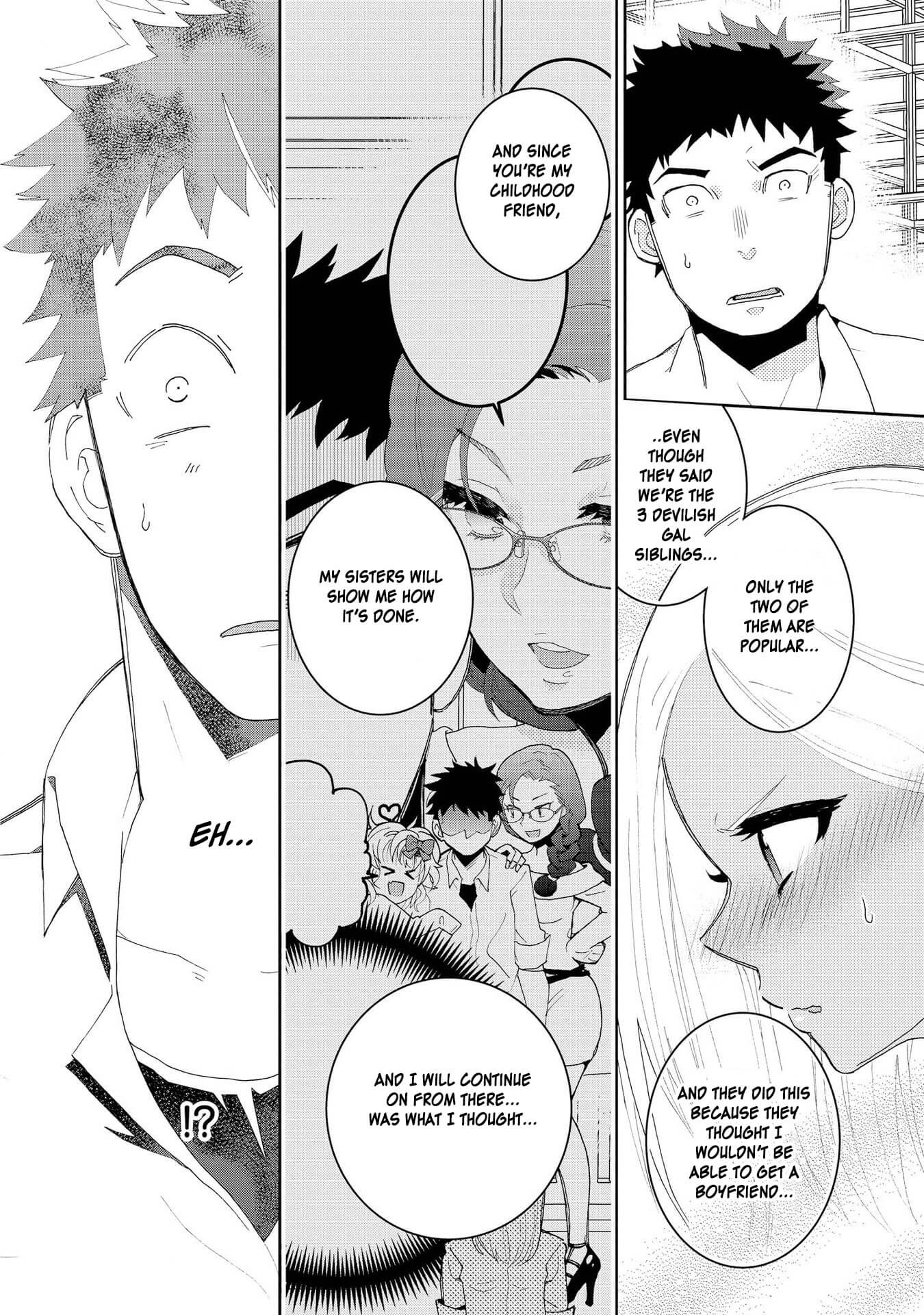 Hyottoshite Gyaru wa Orera ni Yasashii no Dewa? Anthology Comic Chapter 2 page 18 - Chapter 2: The 3 Gal siblings and the tough Tetsuo-kun