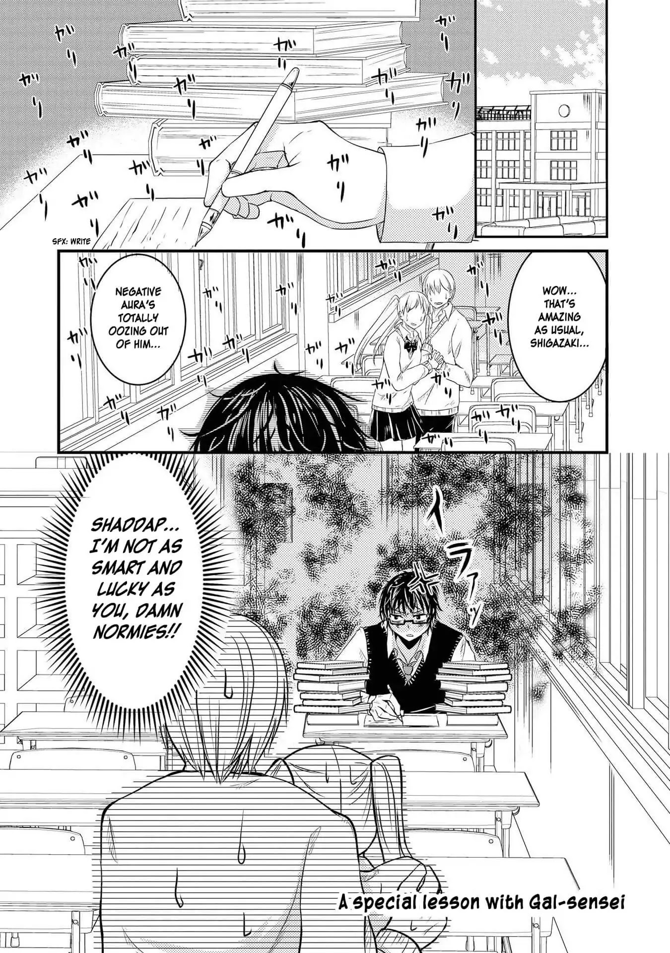 Hyottoshite Gyaru wa Orera ni Yasashii no Dewa? Anthology Comic Chapter 22 page 1 - Chapter 22: A Special Lesson with Gal-sensei [END]