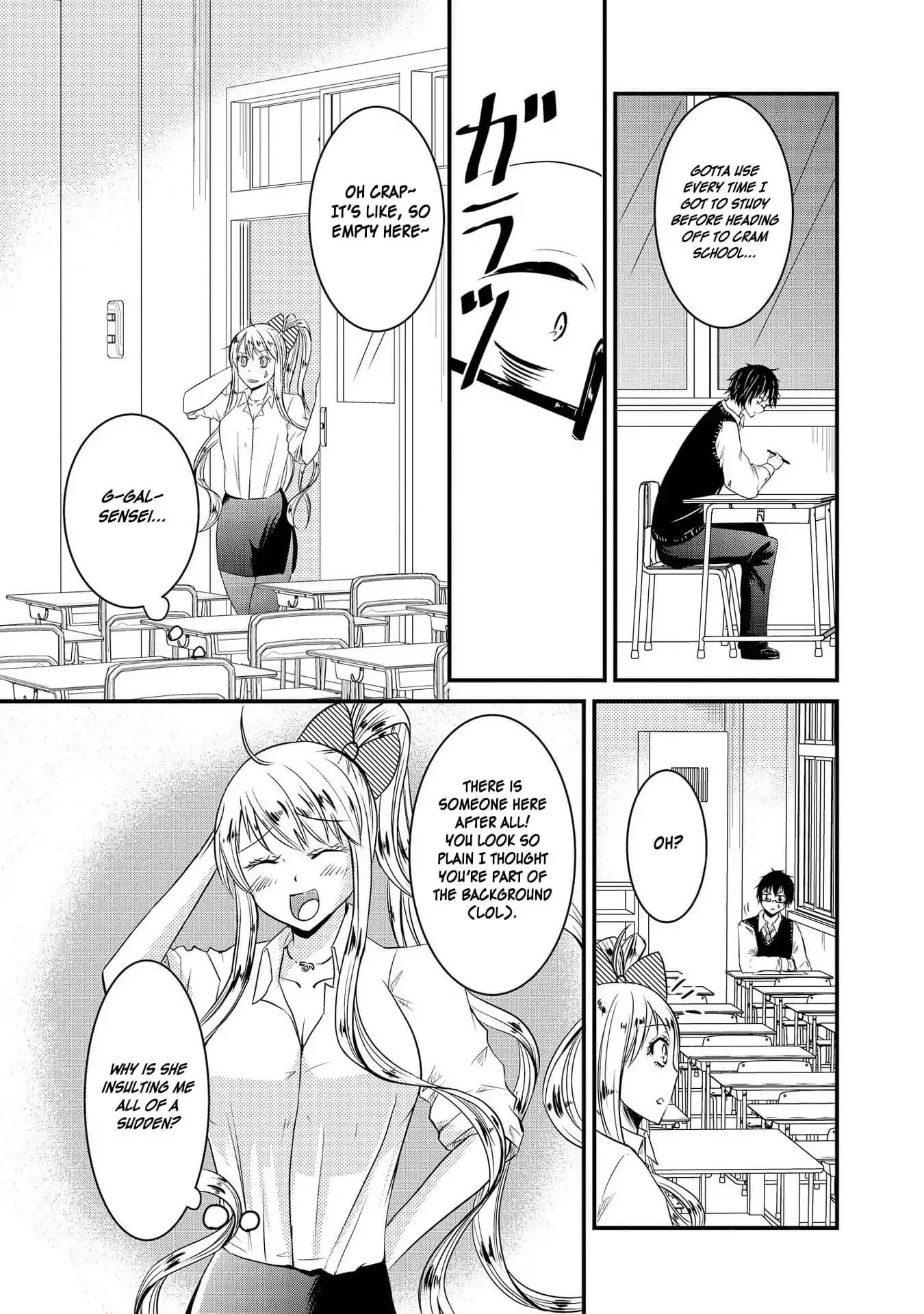 Hyottoshite Gyaru wa Orera ni Yasashii no Dewa? Anthology Comic Chapter 22 page 9 - Chapter 22: A Special Lesson with Gal-sensei [END]
