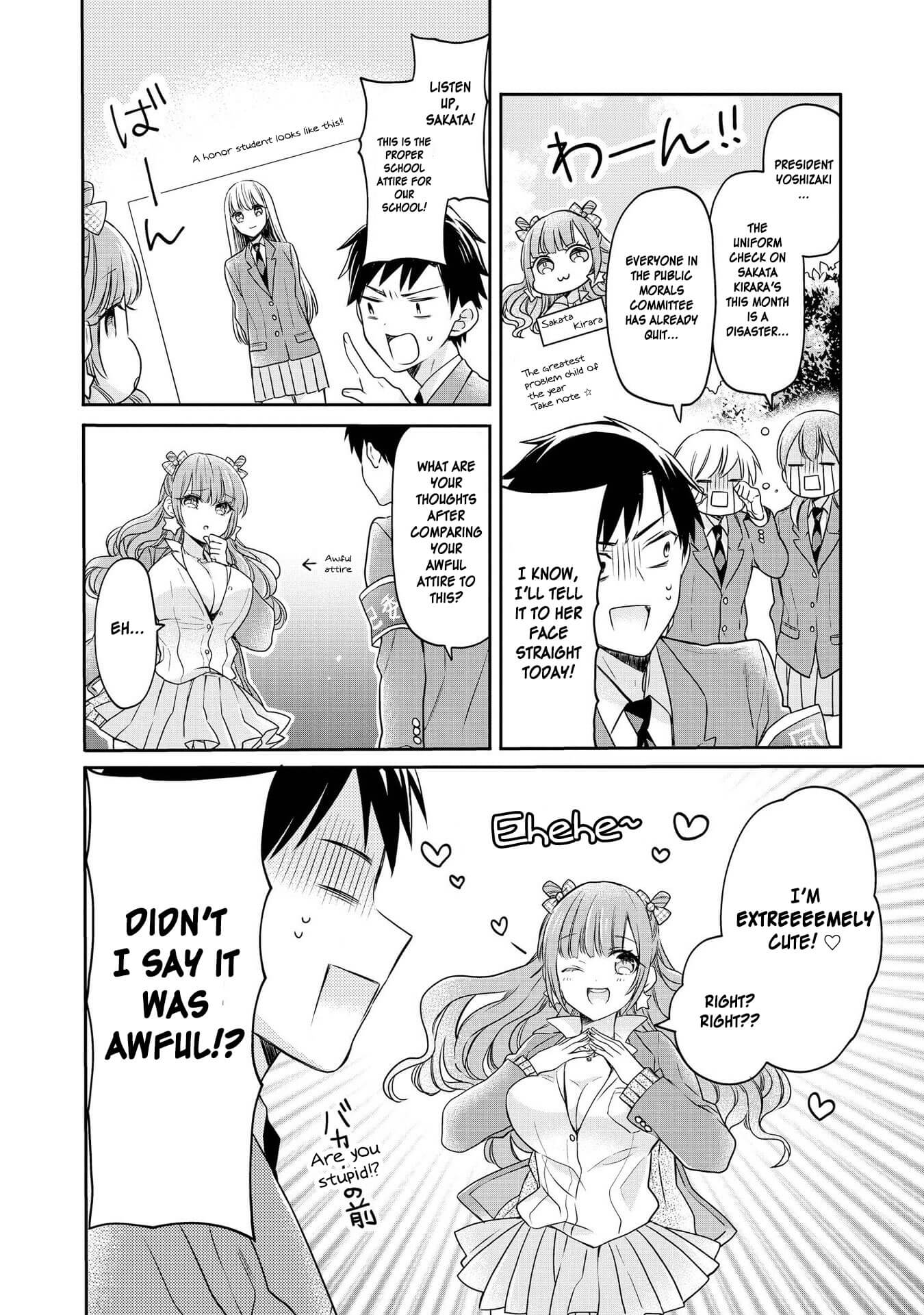 Hyottoshite Gyaru wa Orera ni Yasashii no Dewa? Anthology Comic Chapter 8 page 6 - Chapter 8: President Yoshizaki wants to reform!