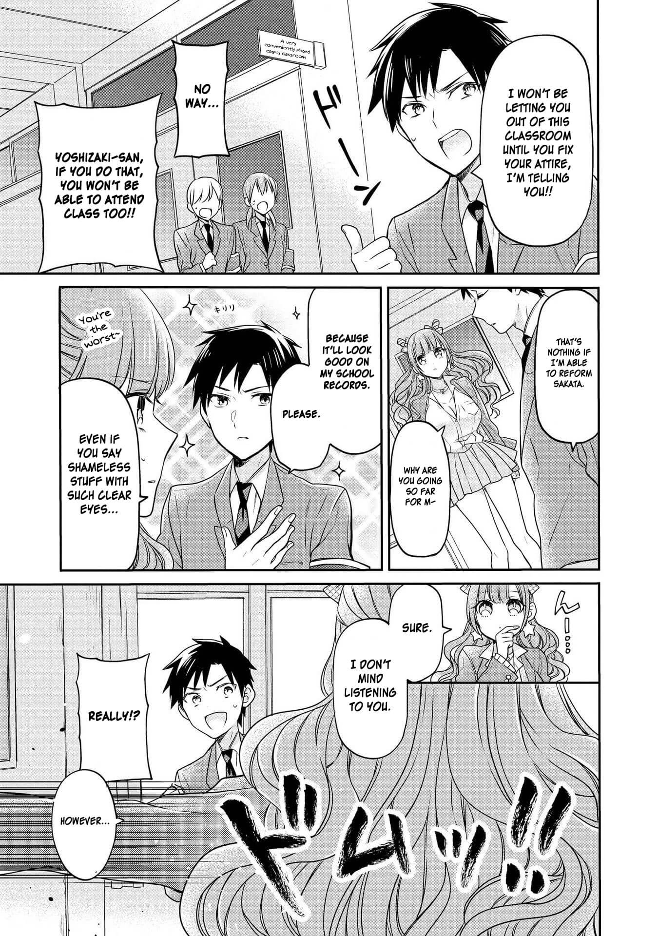 Hyottoshite Gyaru wa Orera ni Yasashii no Dewa? Anthology Comic Chapter 8 page 7 - Chapter 8: President Yoshizaki wants to reform!