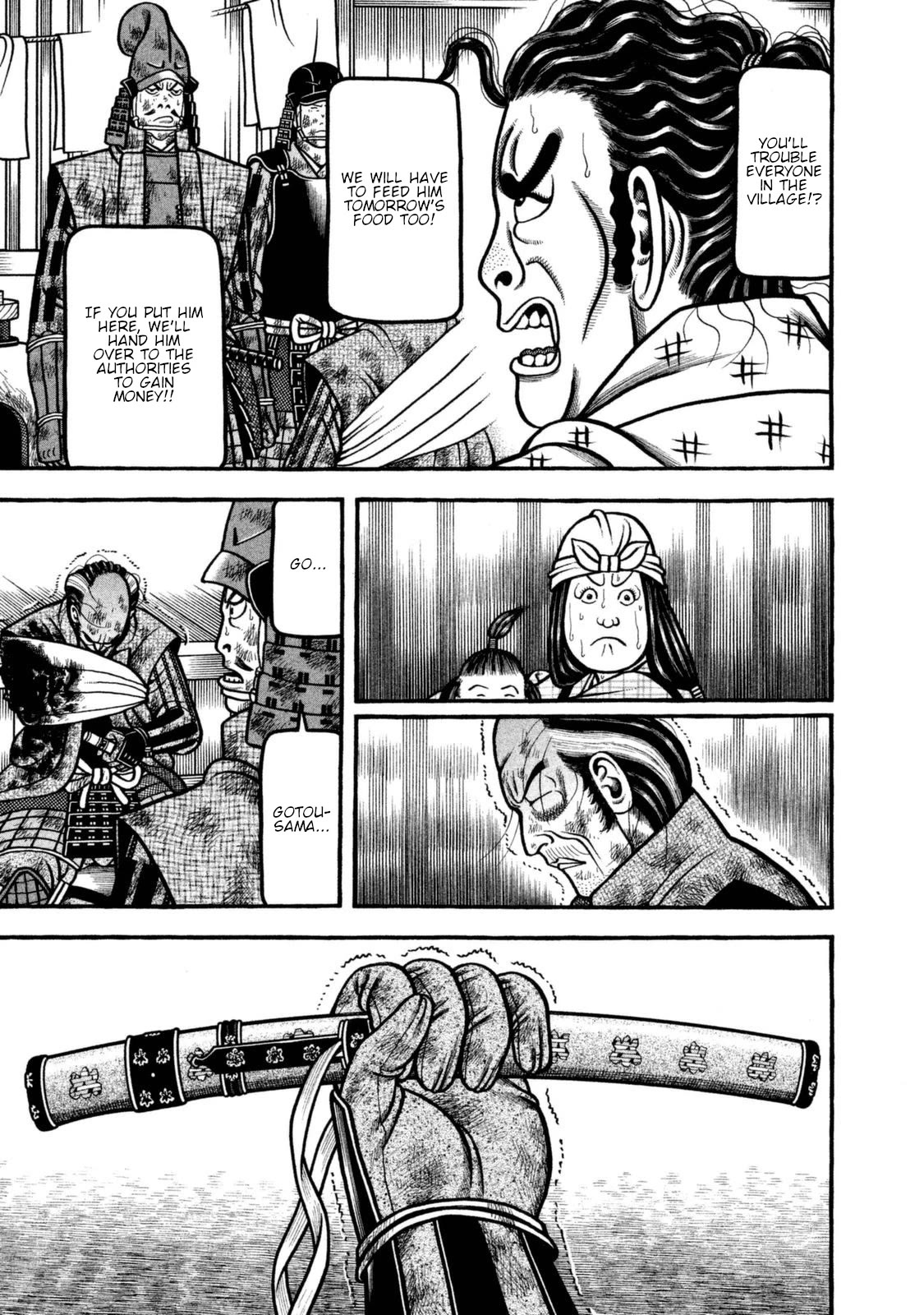 Hyougemono Chapter 255 page 13 - Chapter 255: Kawachi Rascal’s song