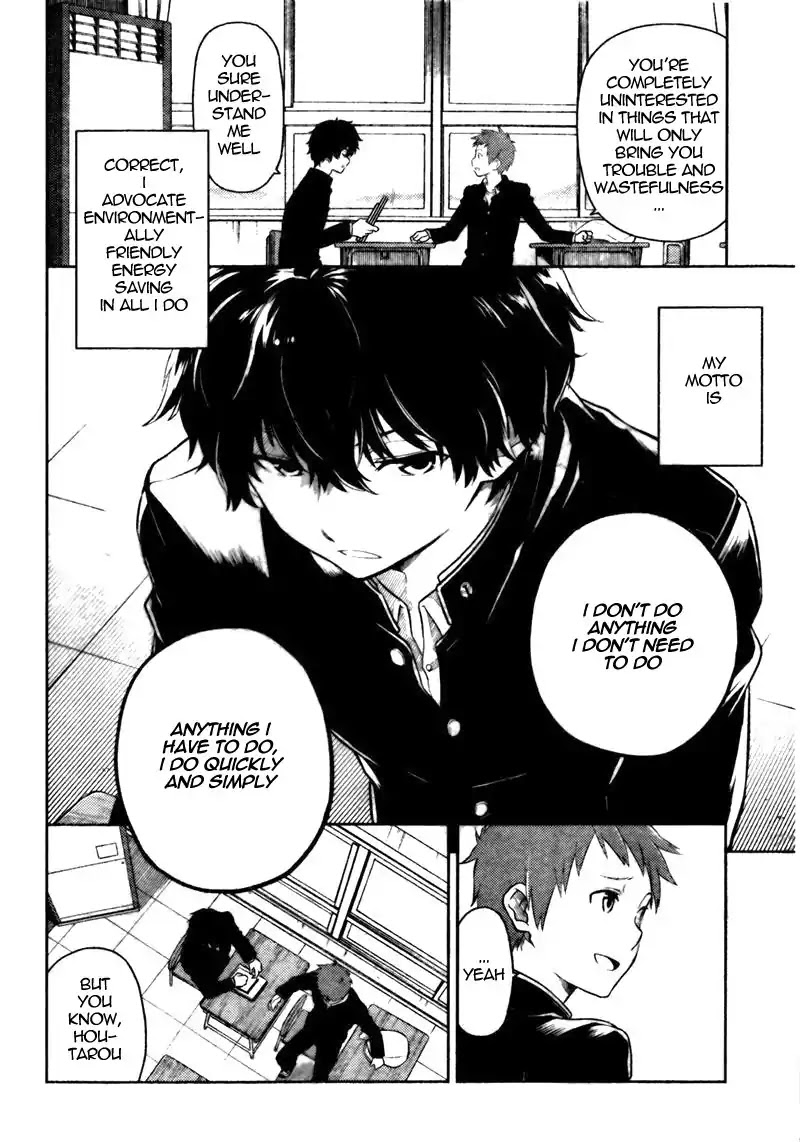 Hyouka Chapter 1 page 7 - Chapter 1 : Read Online