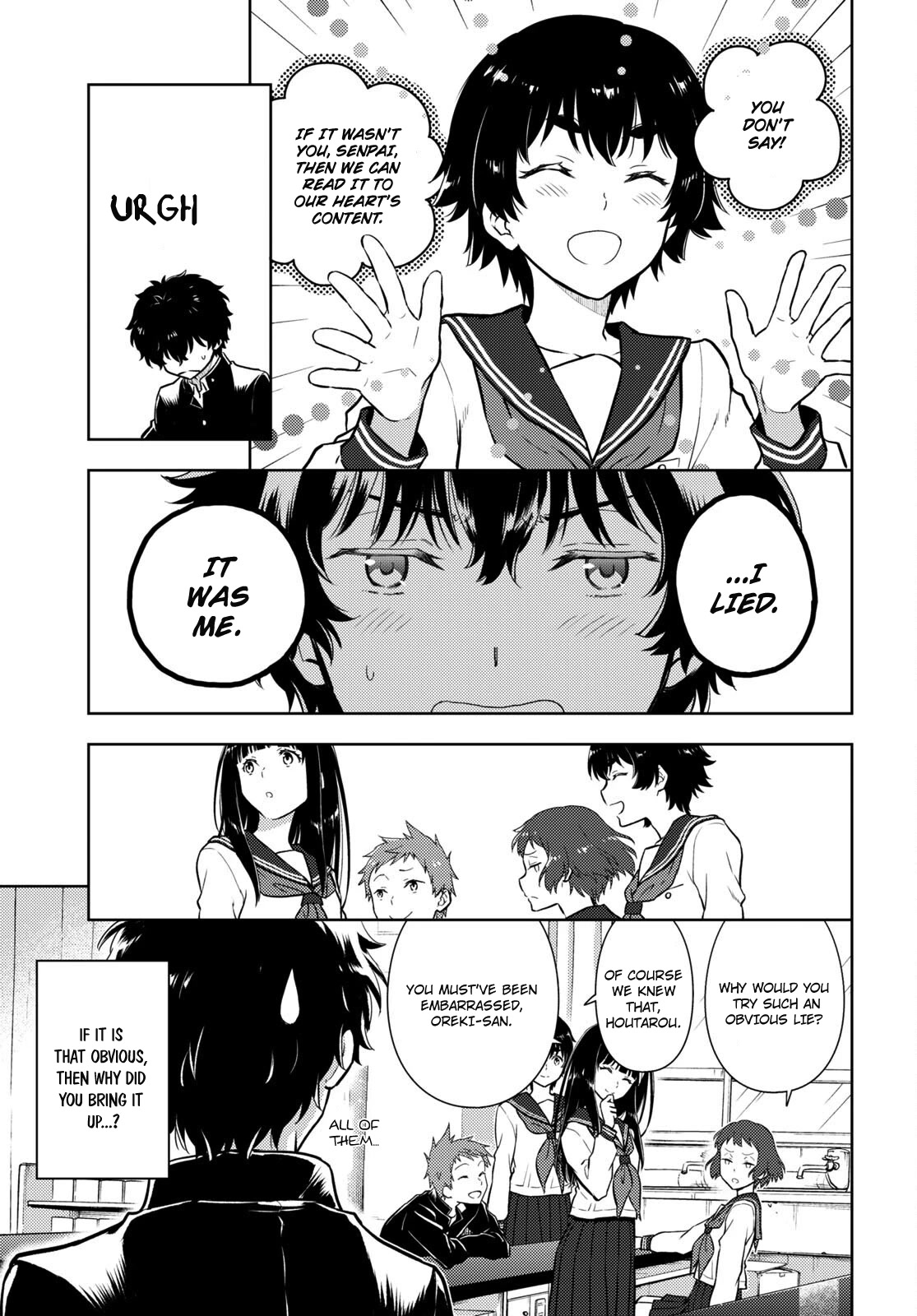 Hyouka Chapter 108 page 10 - Chapter 108: The Tiger and the Crab, or The Murder of Oreki Houtarou ①