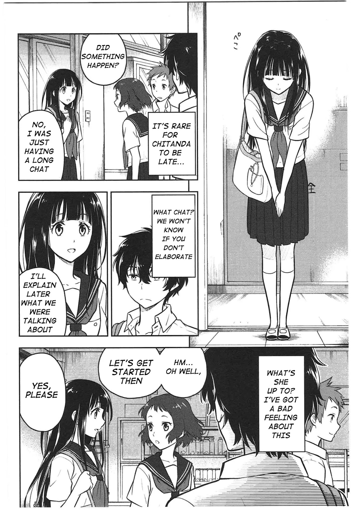 Hyouka Chapter 11 page 12 - Chapter 11: To The Preview!